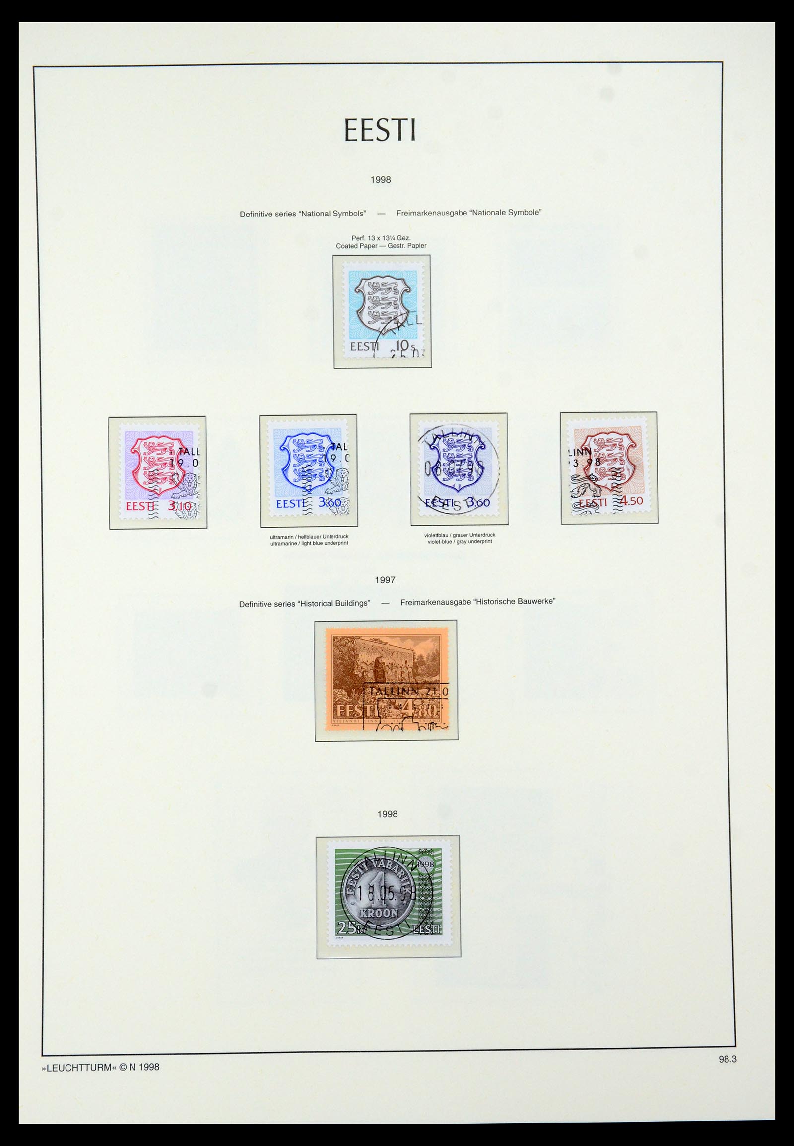 35451 034 - Postzegelverzameling 35451 Estland 1918-2005.