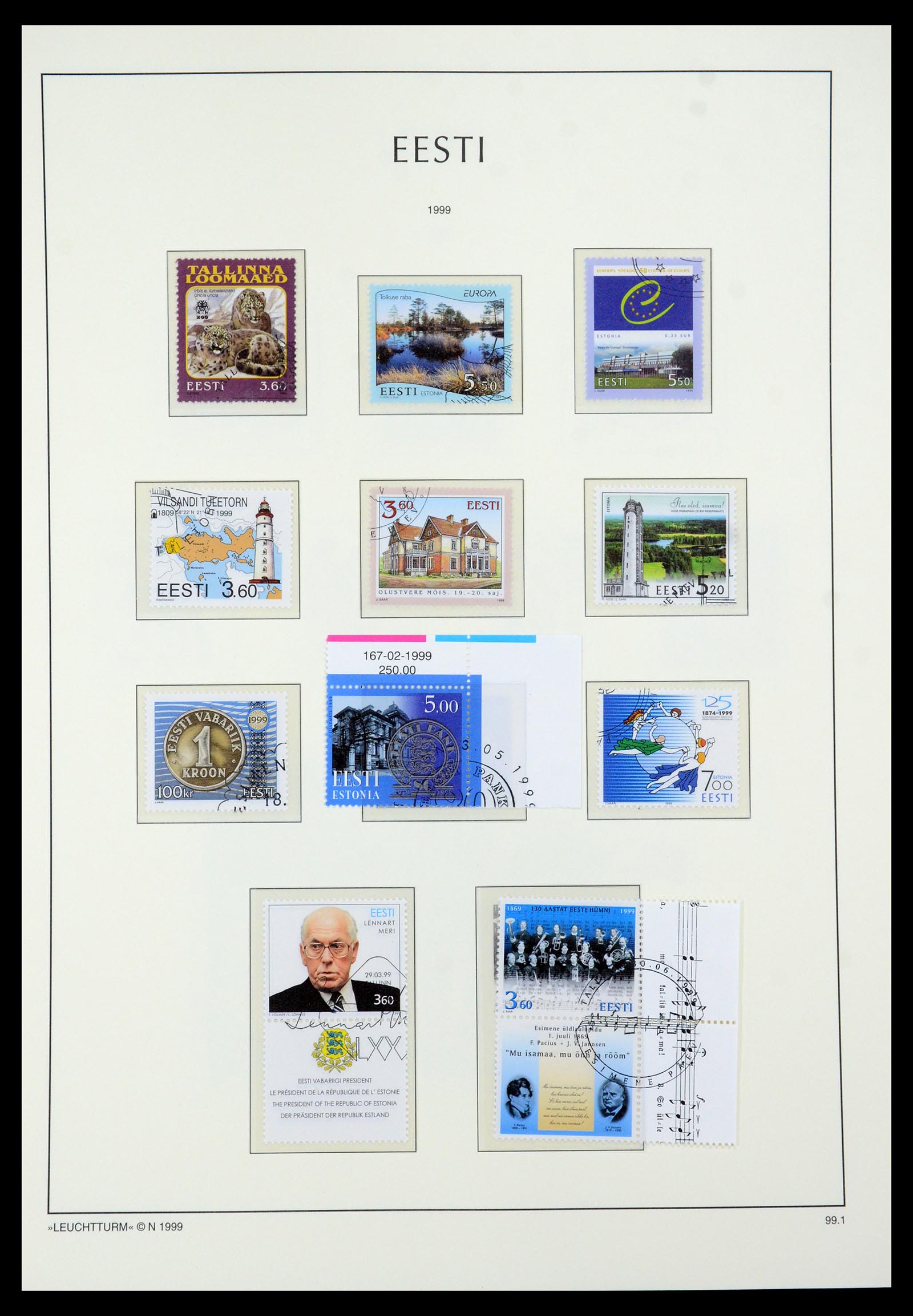35451 035 - Postzegelverzameling 35451 Estland 1918-2005.