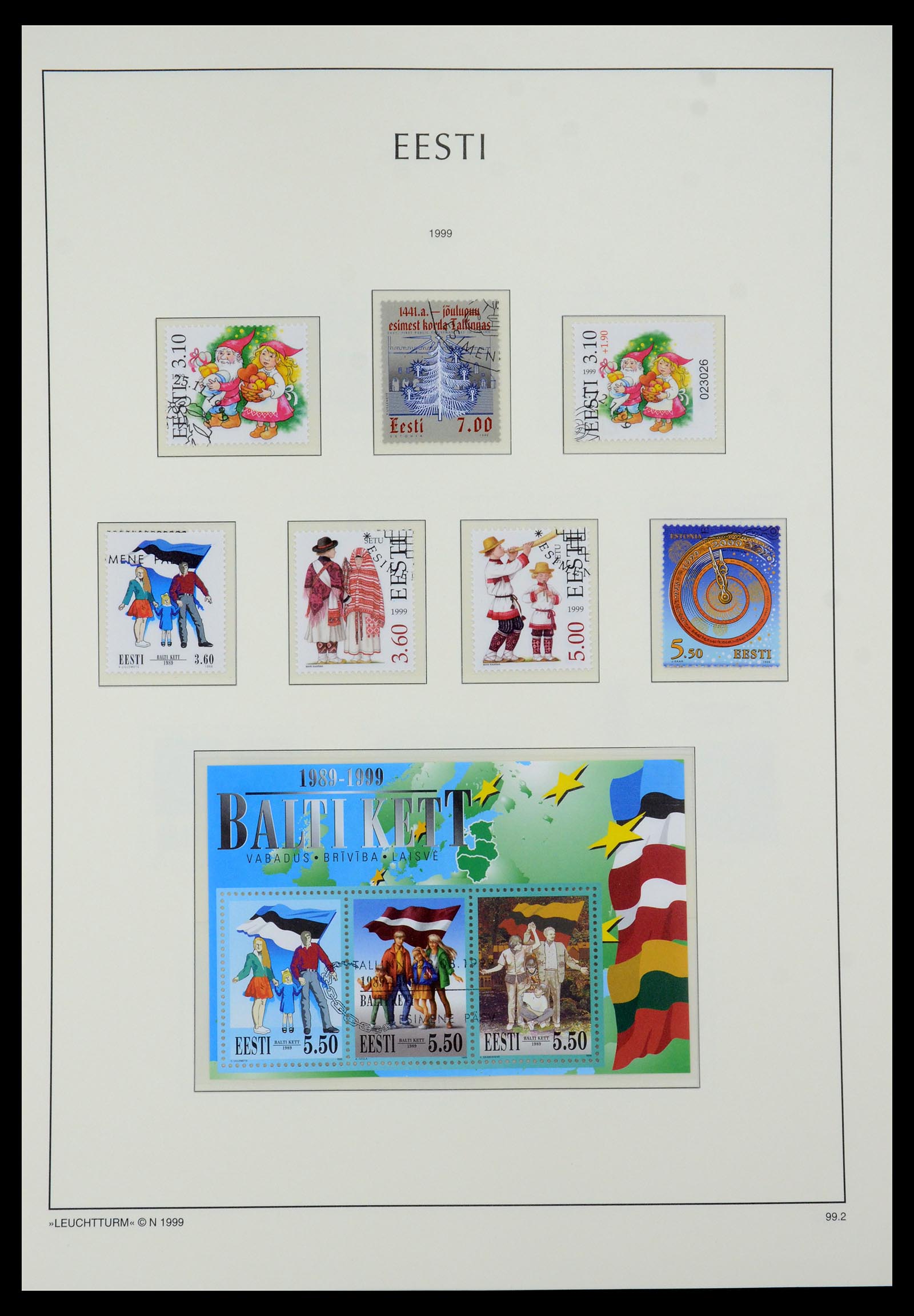 35451 036 - Postzegelverzameling 35451 Estland 1918-2005.