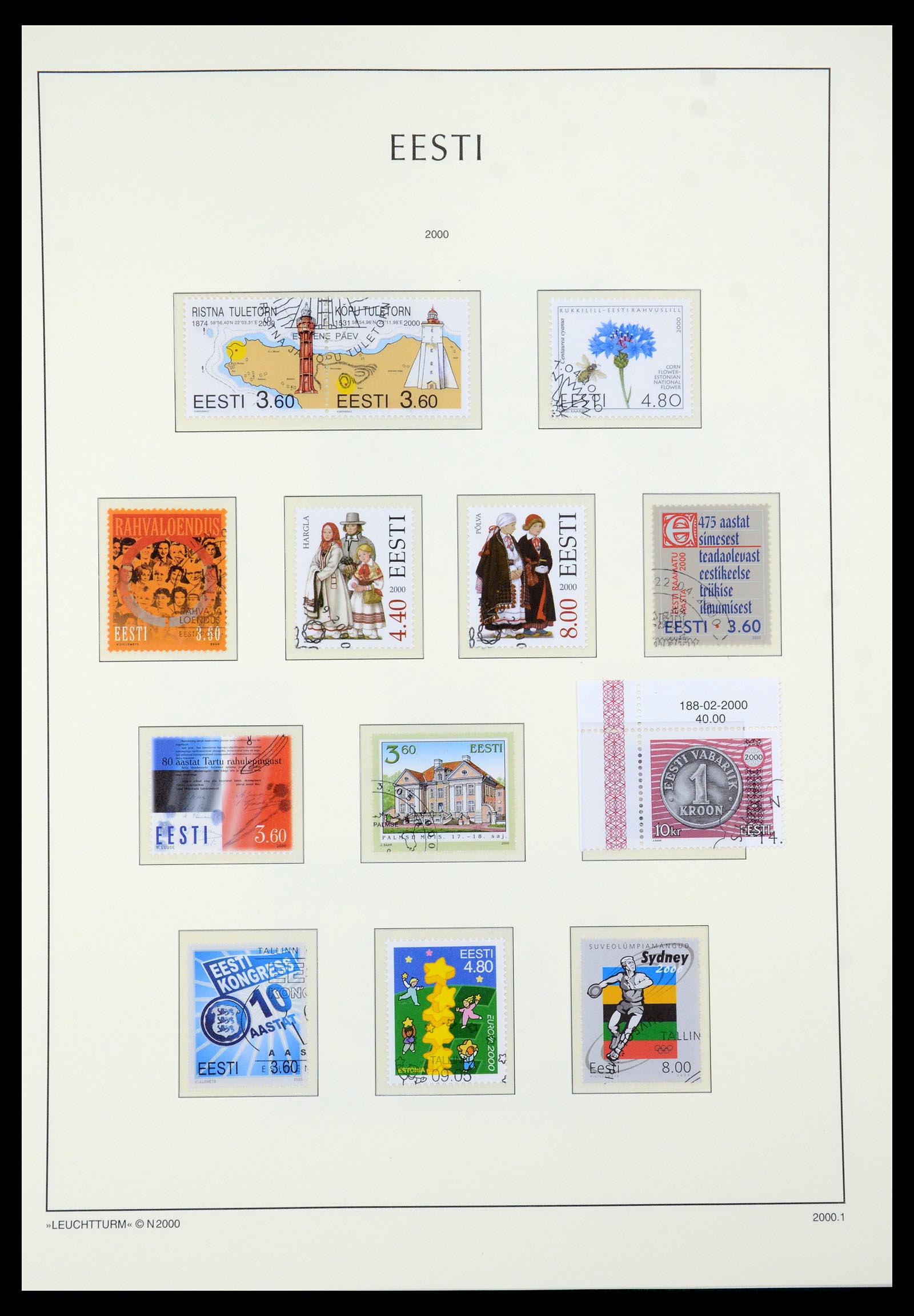 35451 037 - Postzegelverzameling 35451 Estland 1918-2005.