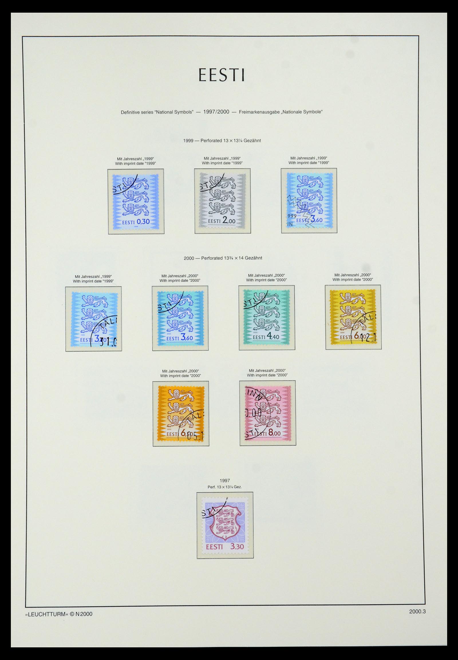35451 039 - Postzegelverzameling 35451 Estland 1918-2005.