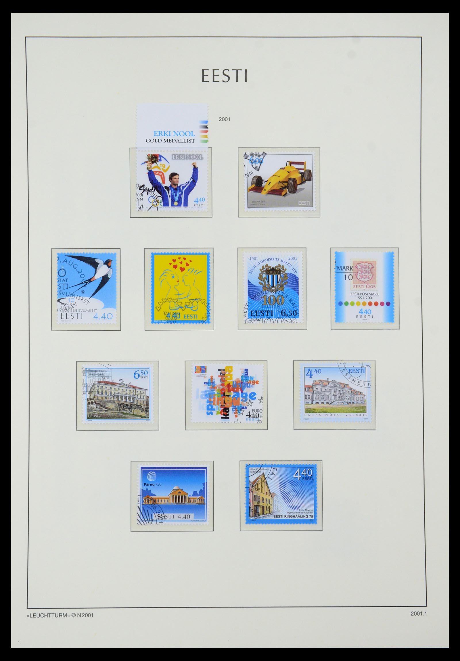 35451 040 - Postzegelverzameling 35451 Estland 1918-2005.