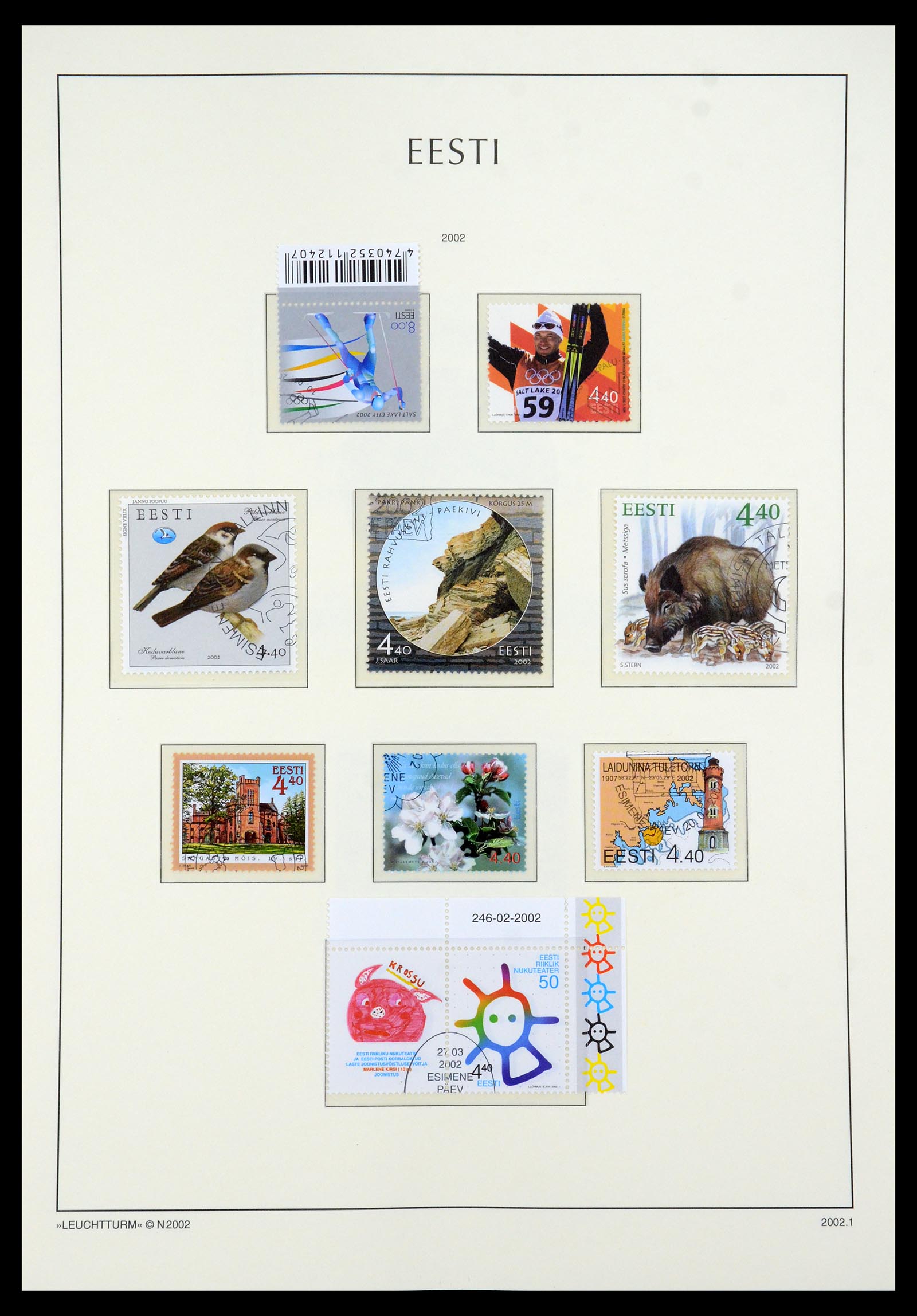 35451 043 - Postzegelverzameling 35451 Estland 1918-2005.