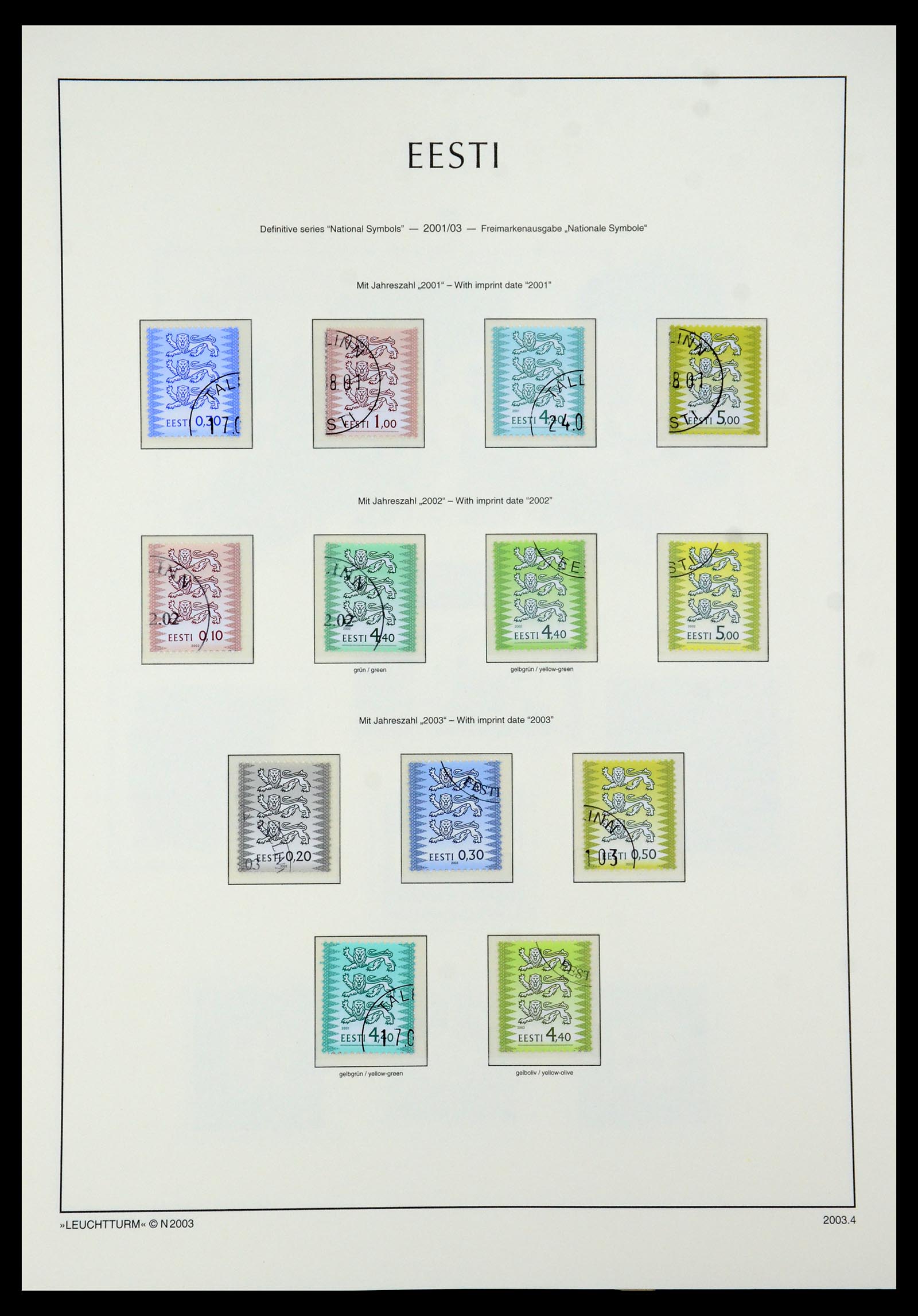 35451 049 - Postzegelverzameling 35451 Estland 1918-2005.