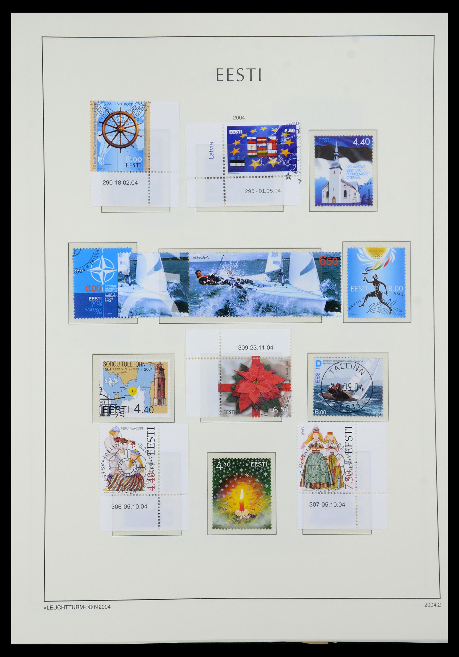 35451 051 - Postzegelverzameling 35451 Estland 1918-2005.