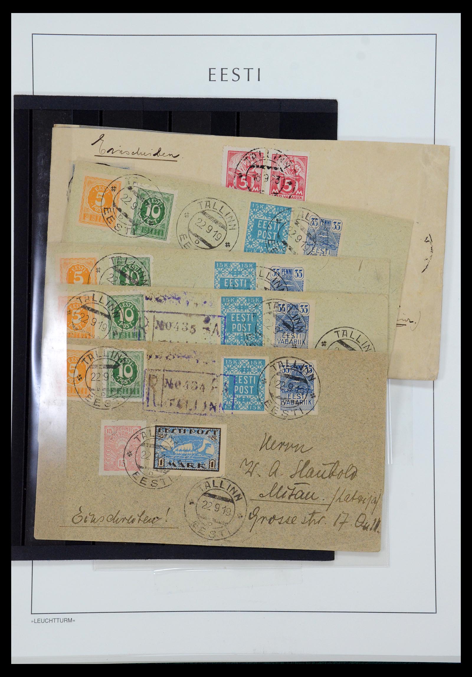 35451 055 - Postzegelverzameling 35451 Estland 1918-2005.