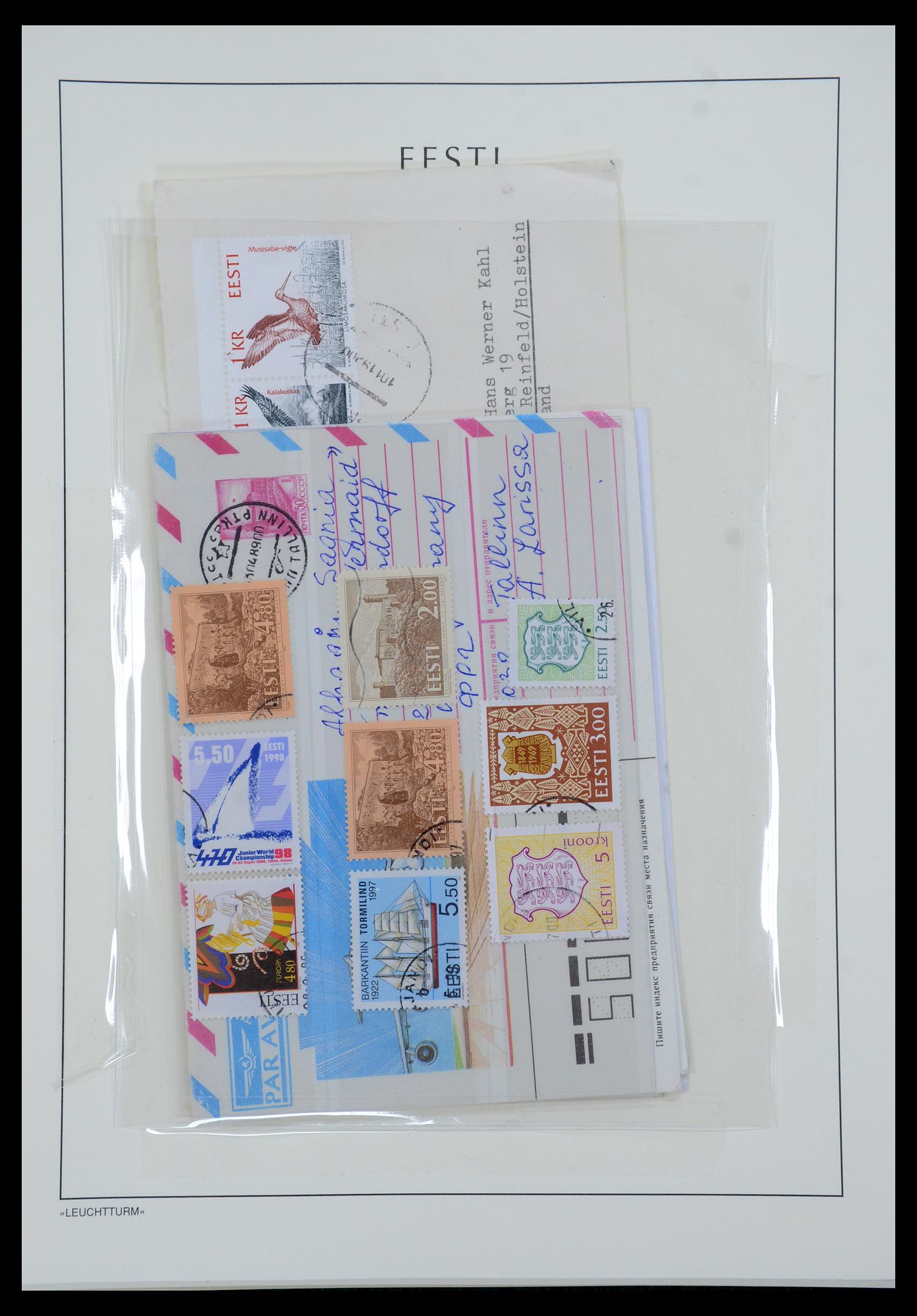35451 057 - Postzegelverzameling 35451 Estland 1918-2005.