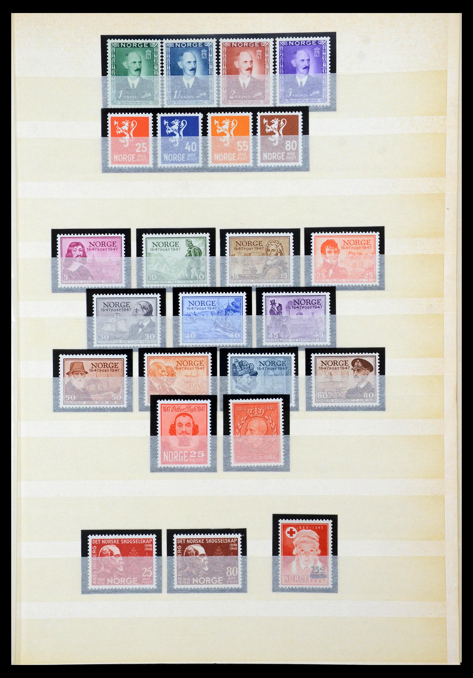 35453 008 - Postzegelverzameling 35453 Noorwegen 1910-1982.