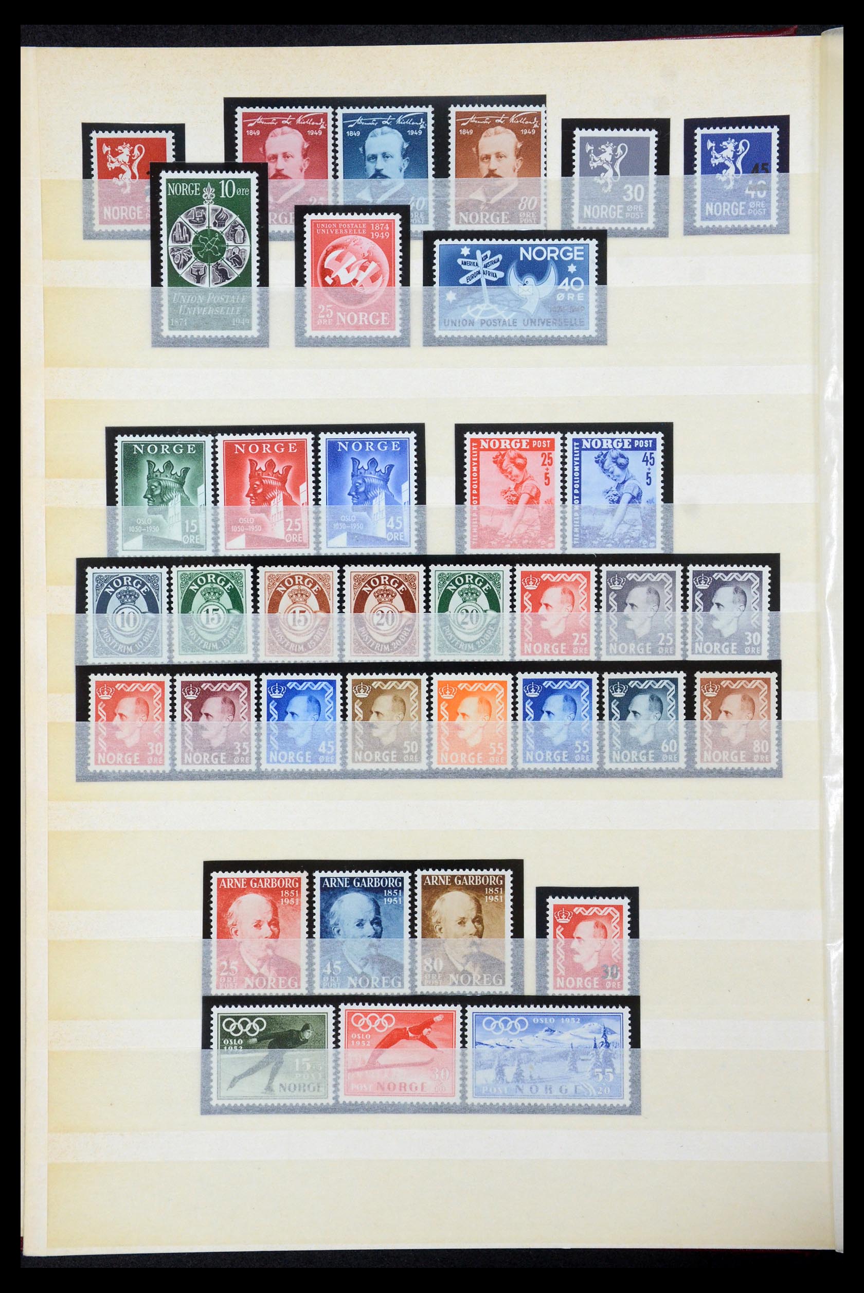 35453 009 - Postzegelverzameling 35453 Noorwegen 1910-1982.