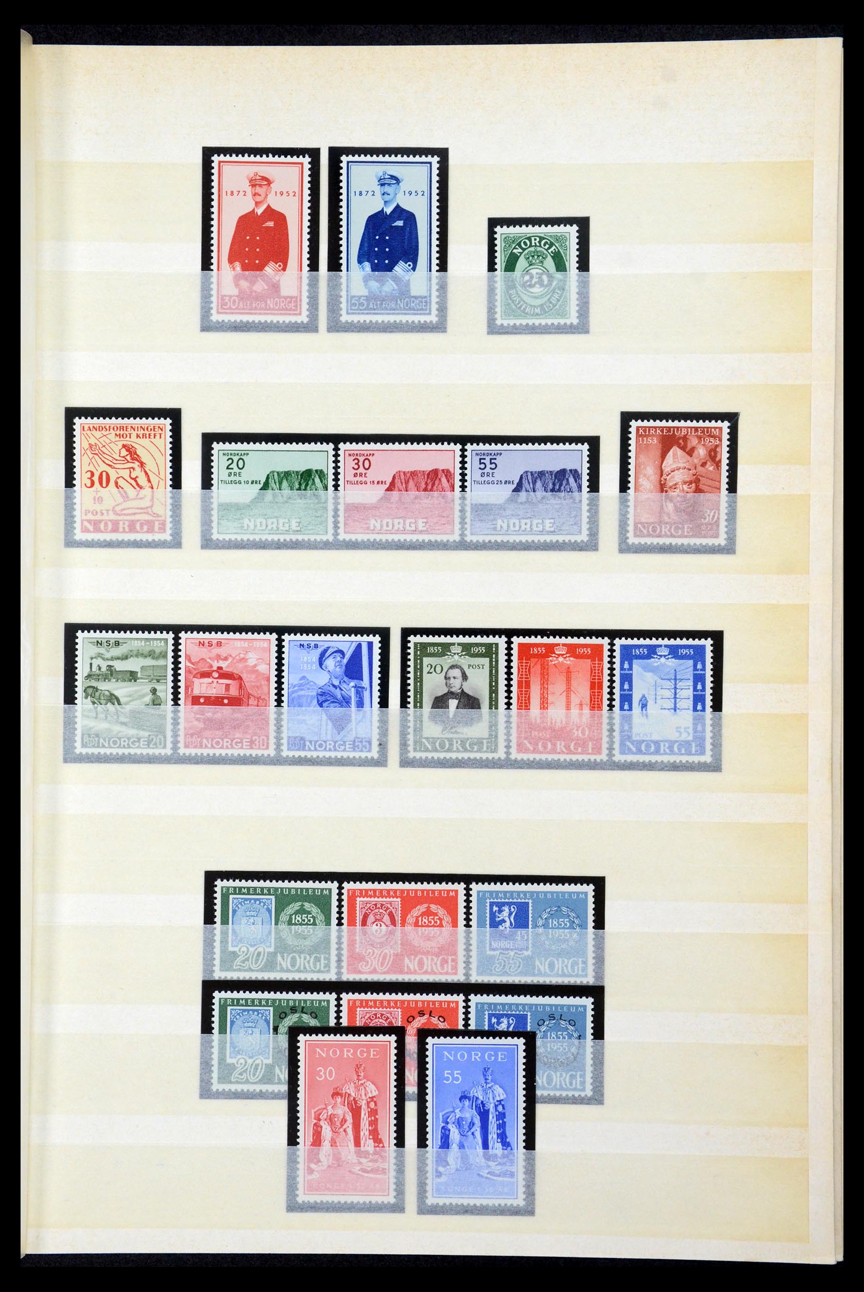 35453 010 - Postzegelverzameling 35453 Noorwegen 1910-1982.