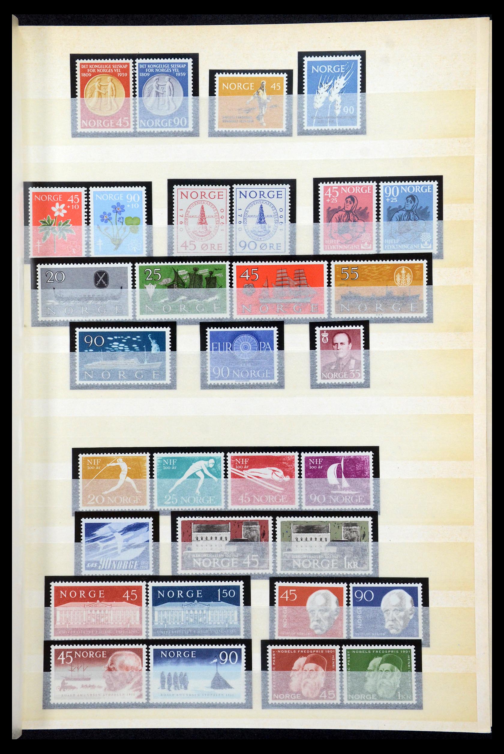 35453 012 - Postzegelverzameling 35453 Noorwegen 1910-1982.
