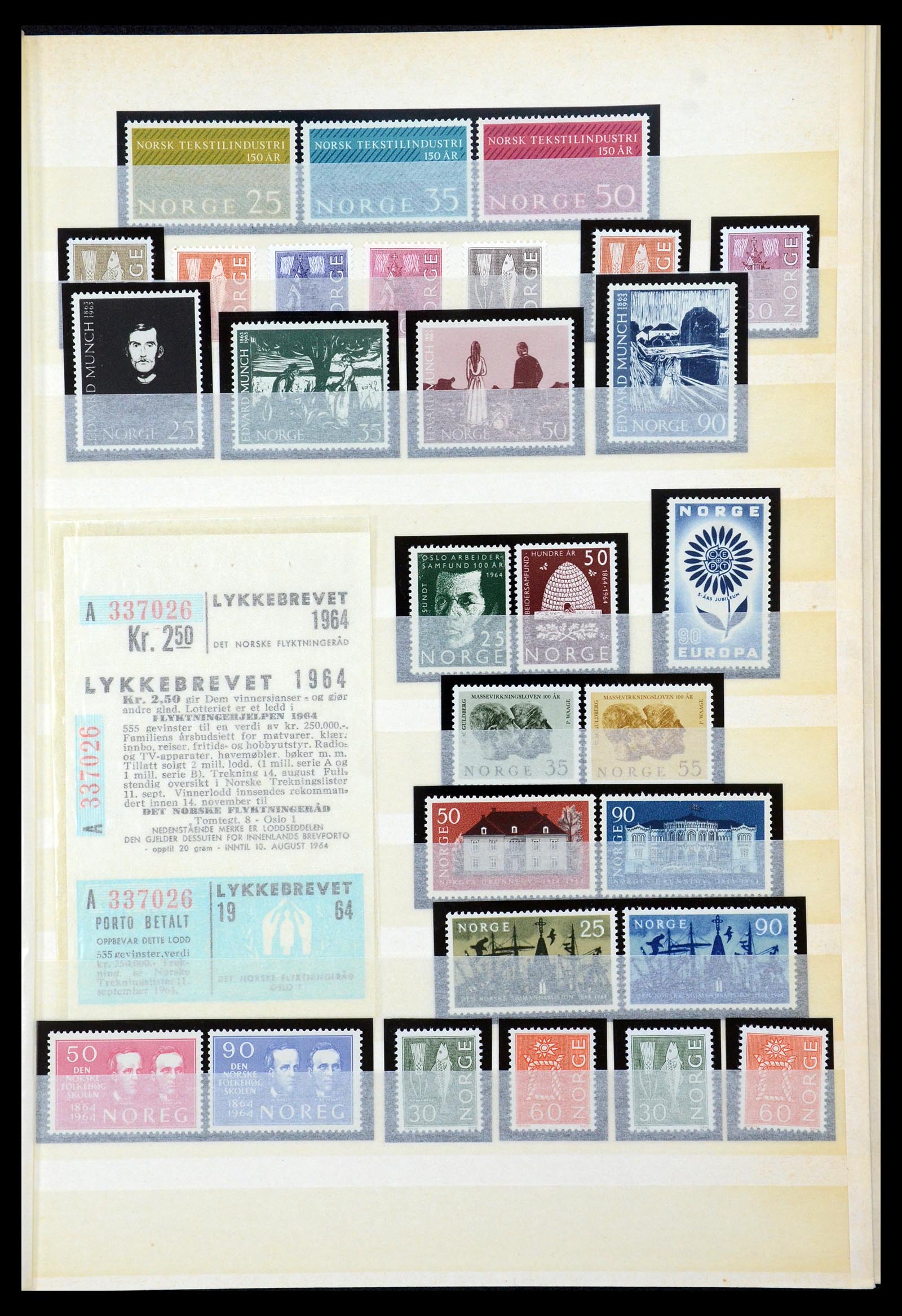 35453 014 - Postzegelverzameling 35453 Noorwegen 1910-1982.