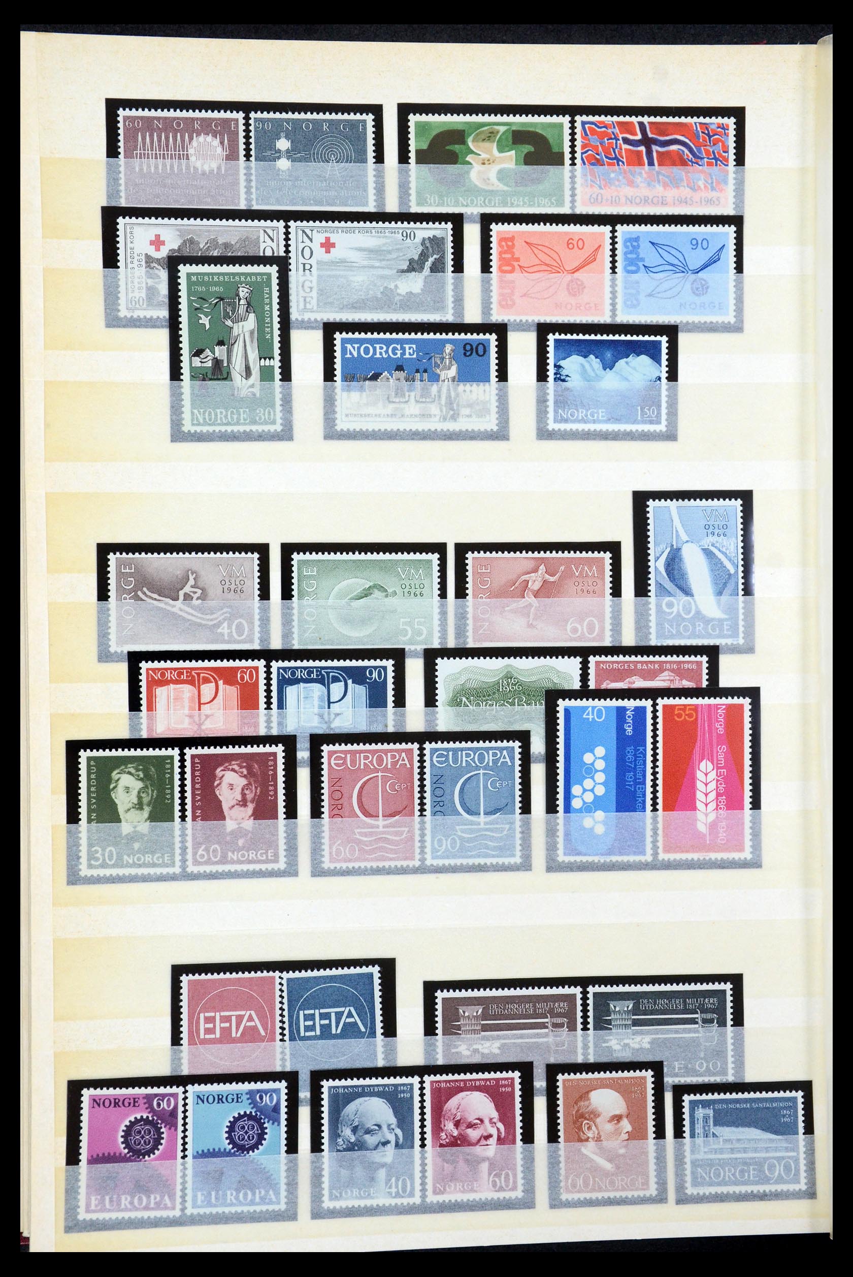 35453 015 - Postzegelverzameling 35453 Noorwegen 1910-1982.