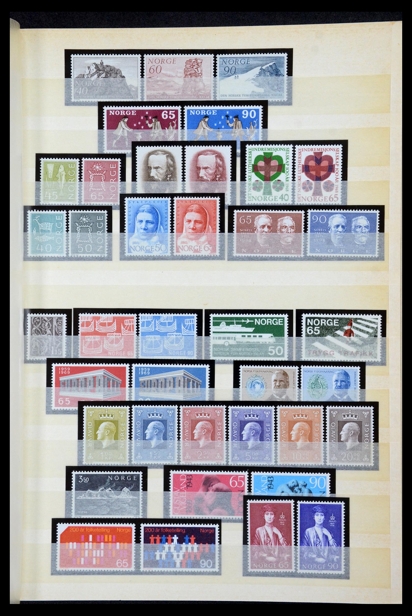 35453 016 - Postzegelverzameling 35453 Noorwegen 1910-1982.