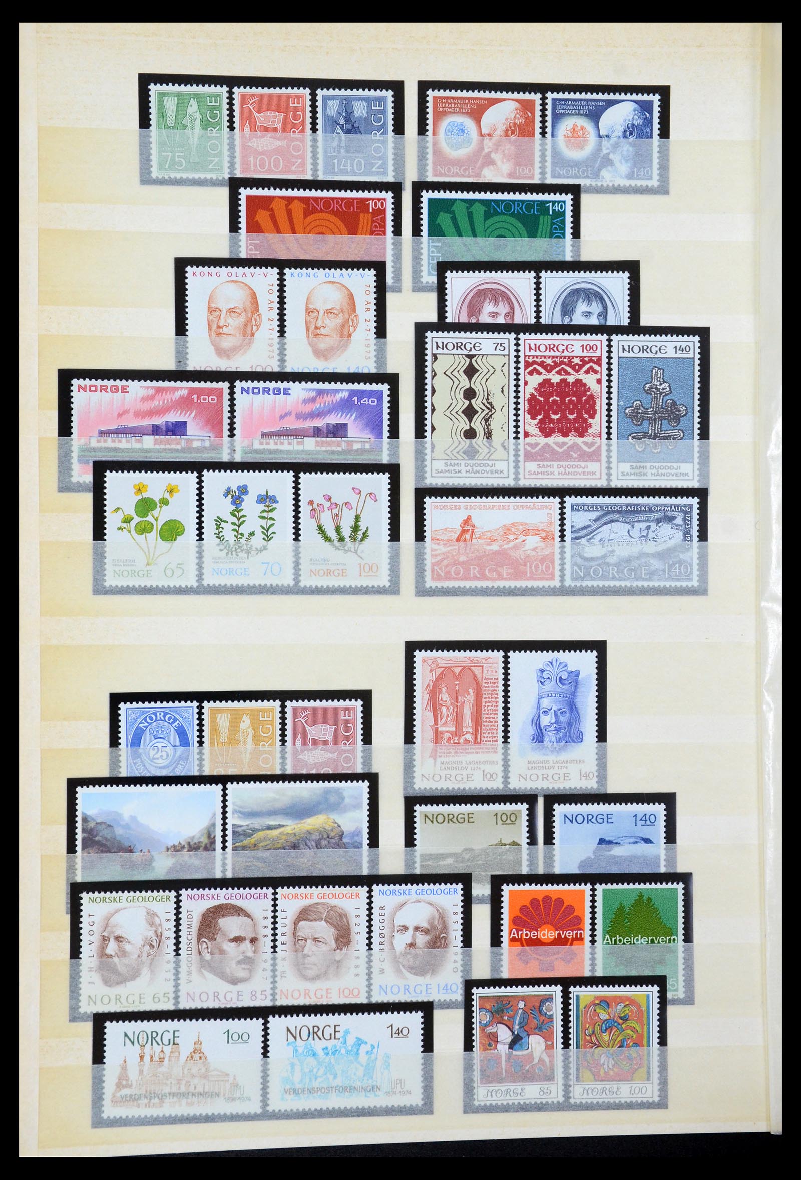 35453 019 - Postzegelverzameling 35453 Noorwegen 1910-1982.