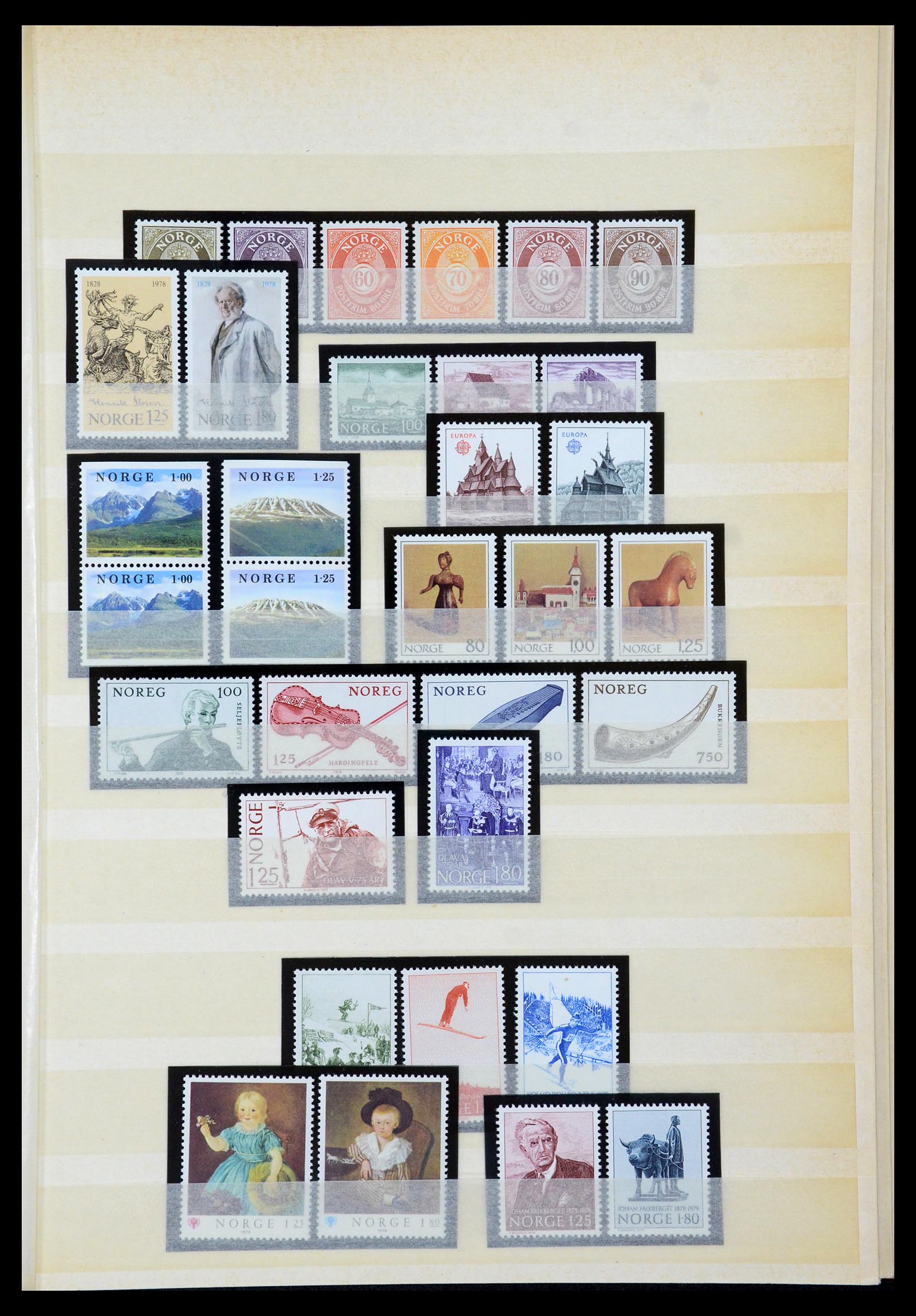35453 022 - Postzegelverzameling 35453 Noorwegen 1910-1982.