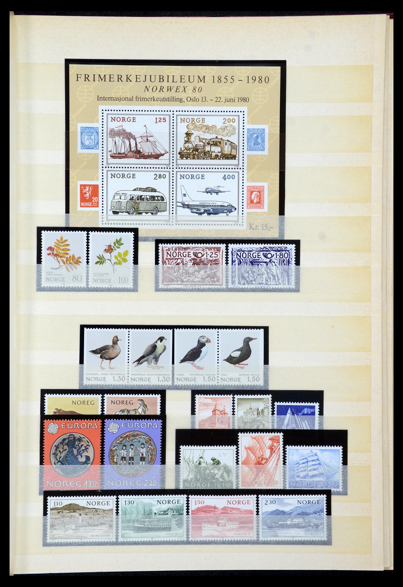 35453 024 - Postzegelverzameling 35453 Noorwegen 1910-1982.