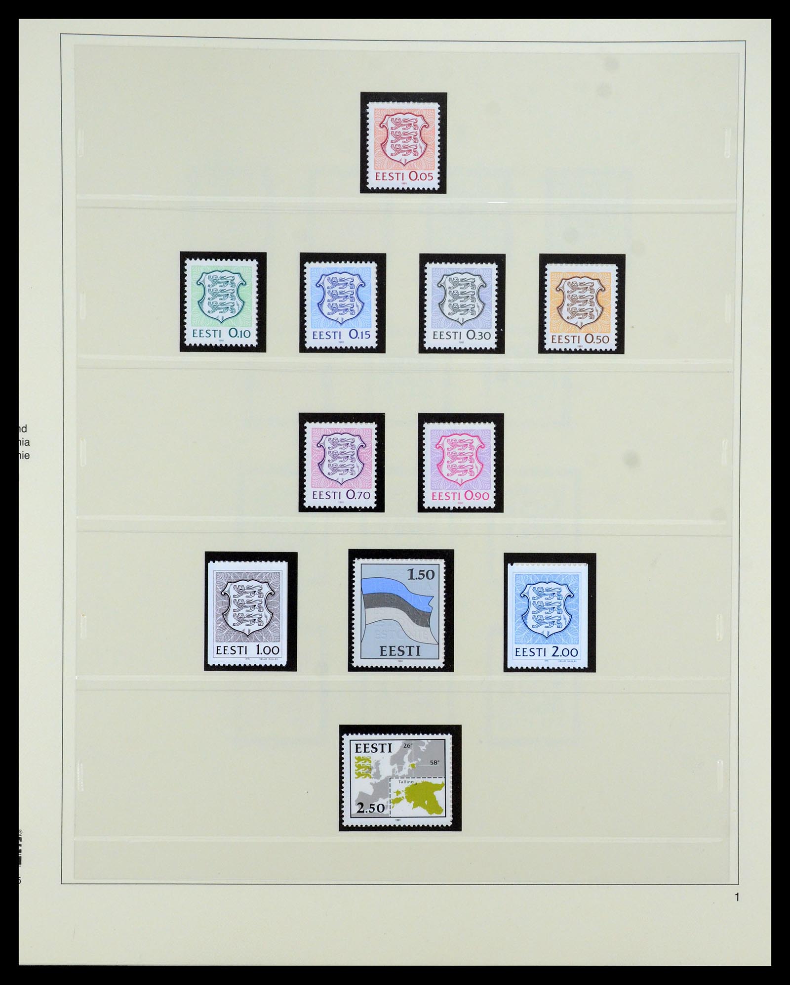 35454 001 - Postzegelverzameling 35454 Estland 1991-2012.