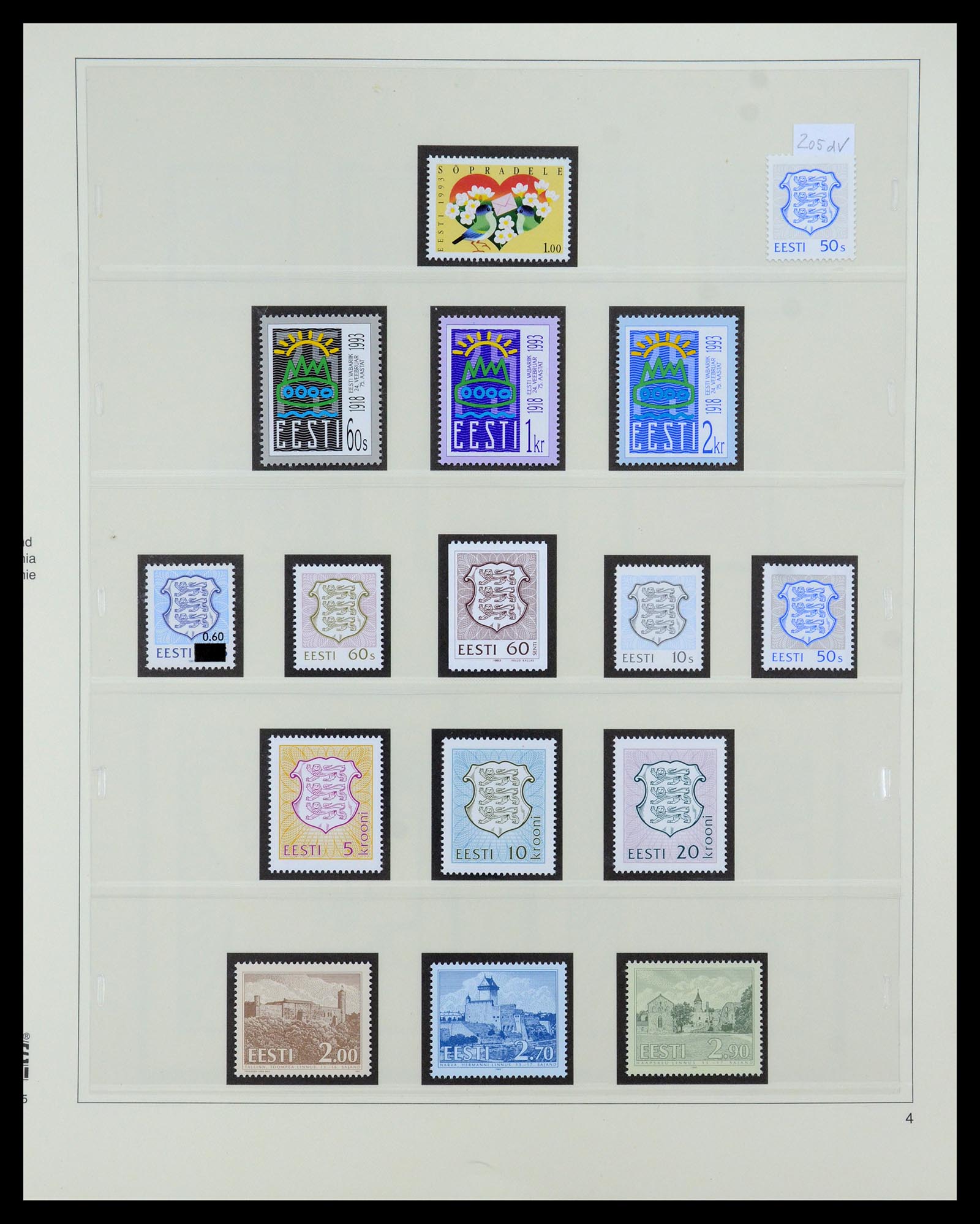 35454 004 - Postzegelverzameling 35454 Estland 1991-2012.