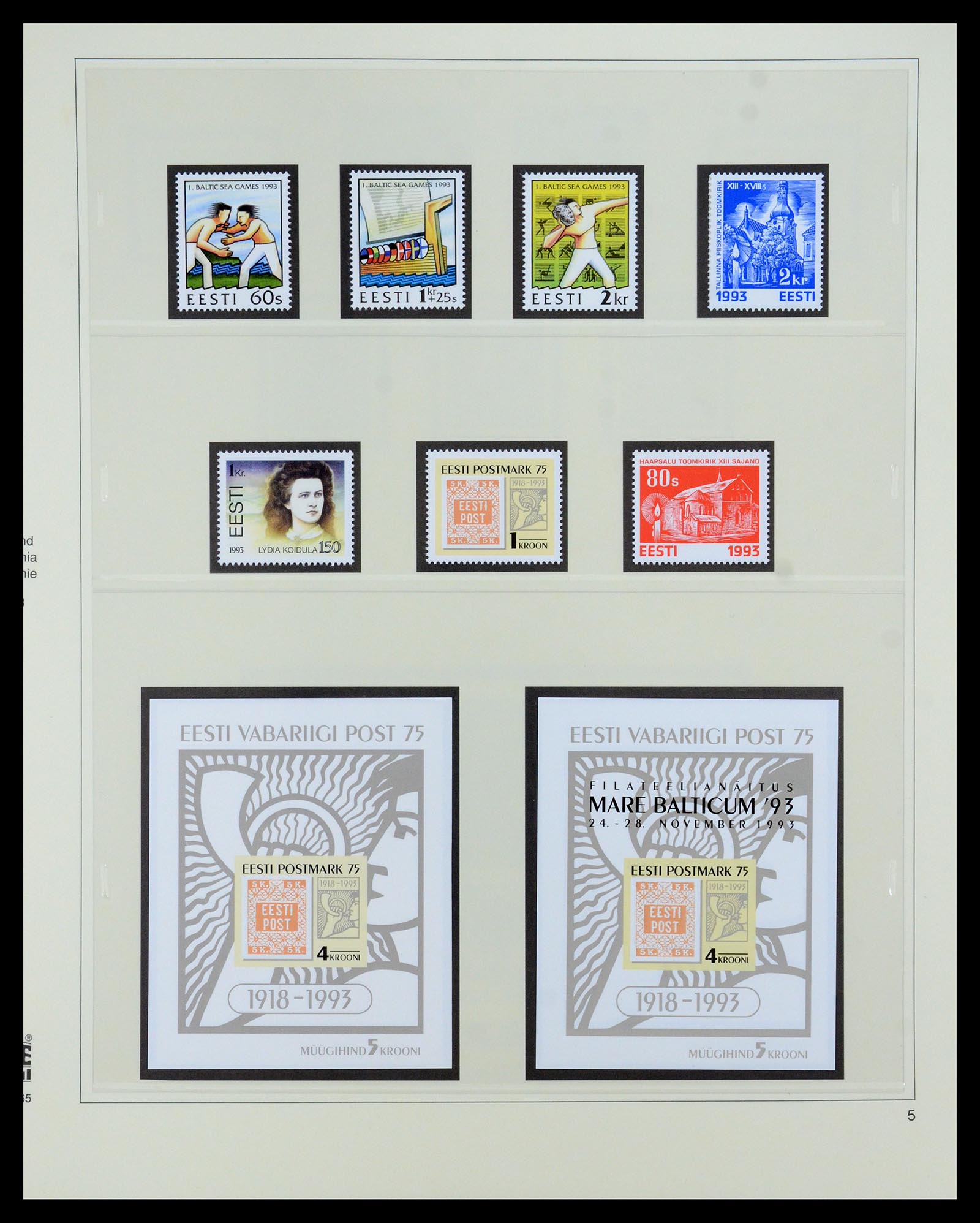 35454 005 - Postzegelverzameling 35454 Estland 1991-2012.