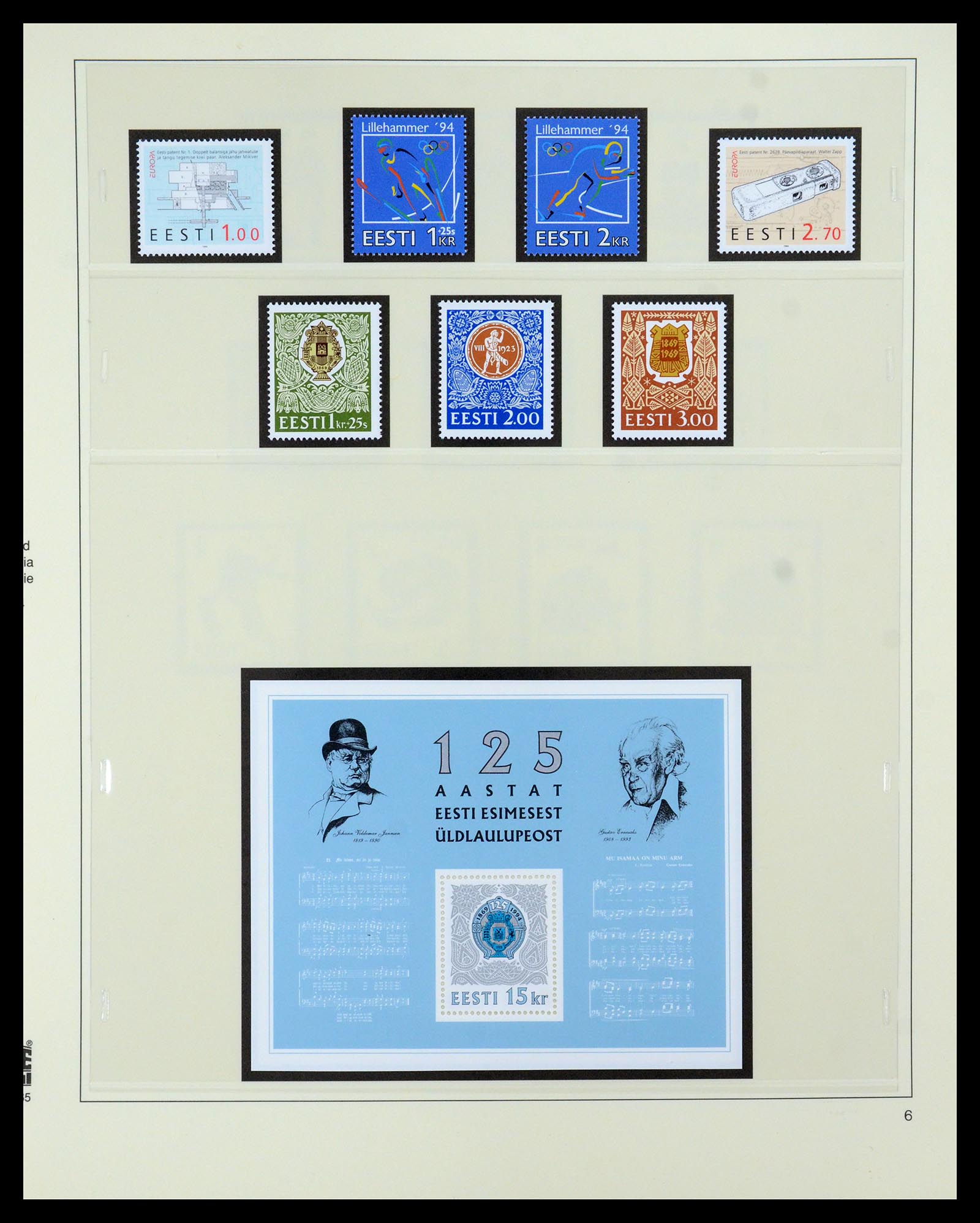 35454 006 - Postzegelverzameling 35454 Estland 1991-2012.