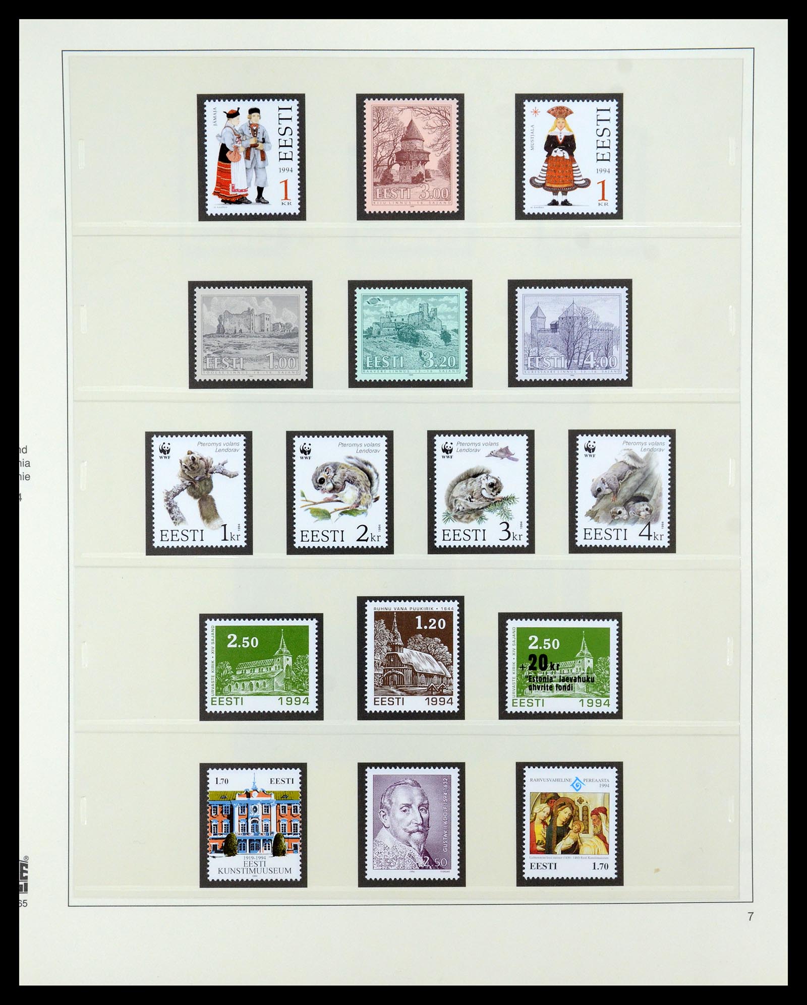 35454 007 - Postzegelverzameling 35454 Estland 1991-2012.