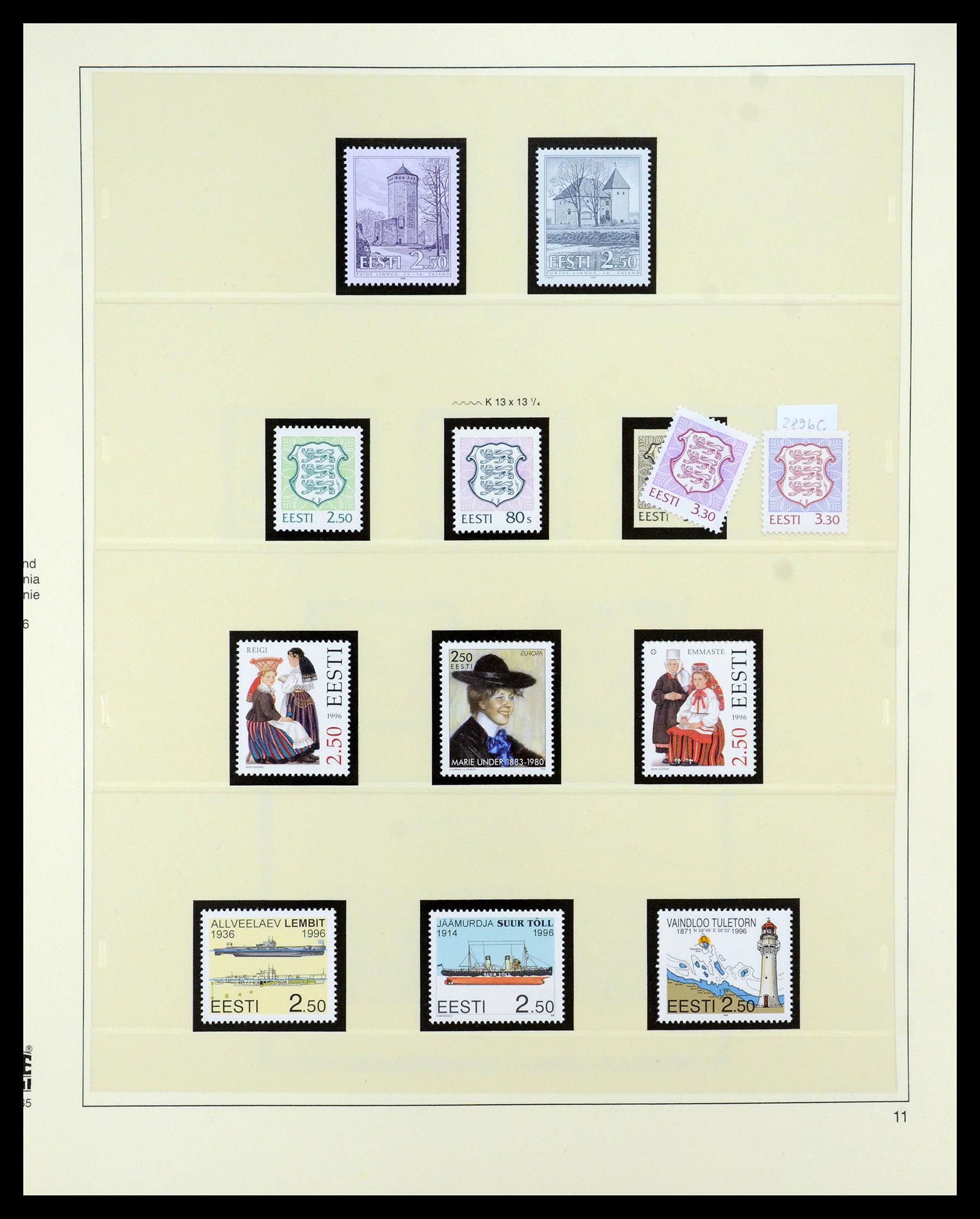 35454 011 - Postzegelverzameling 35454 Estland 1991-2012.