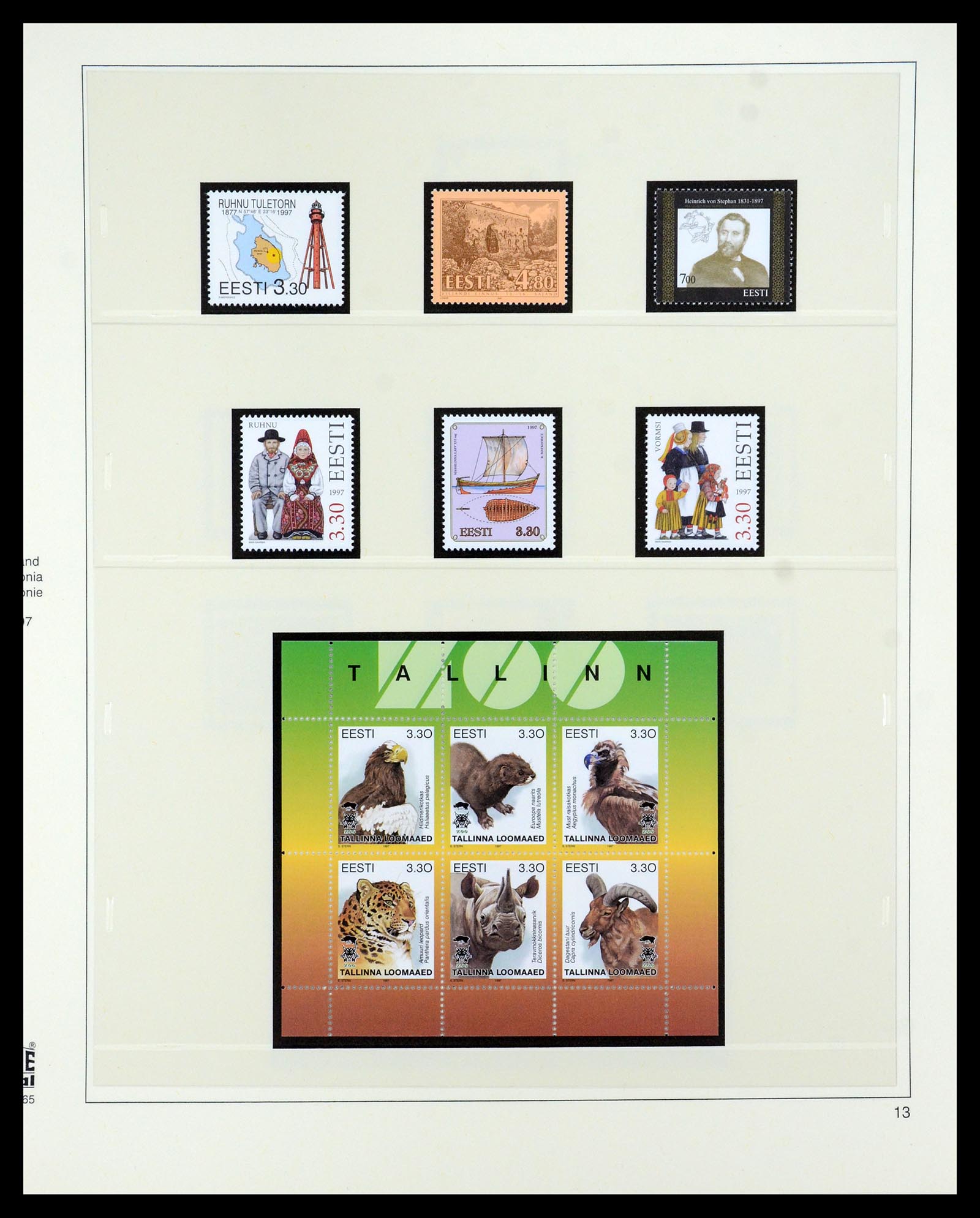 35454 013 - Postzegelverzameling 35454 Estland 1991-2012.