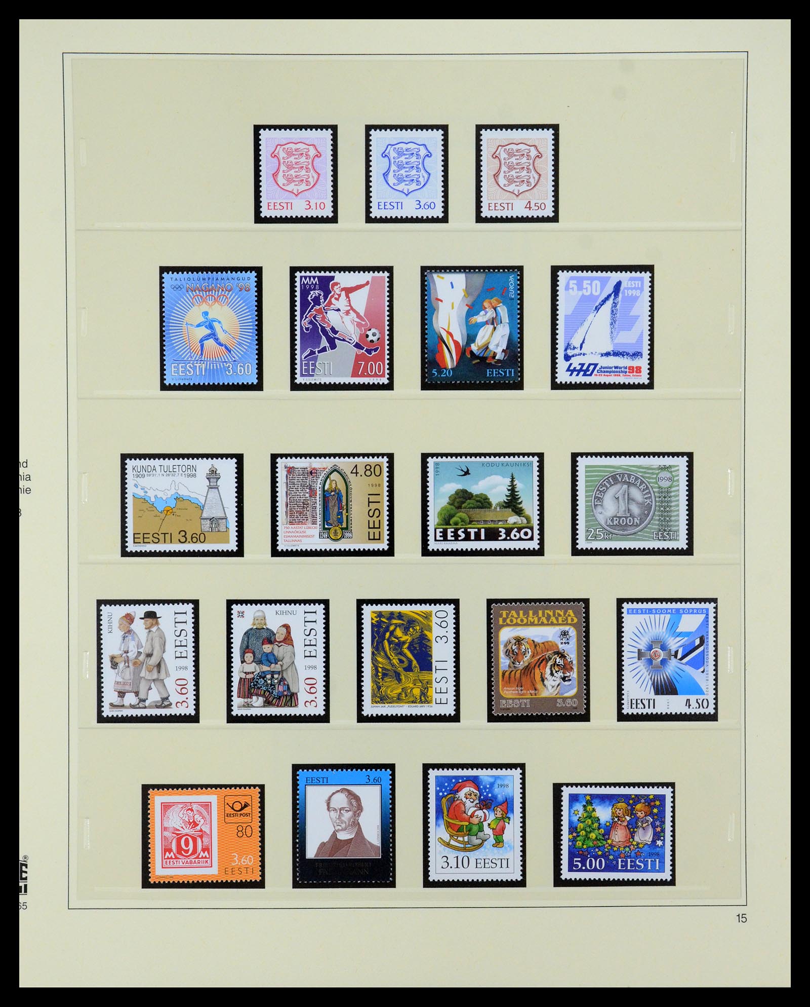 35454 015 - Postzegelverzameling 35454 Estland 1991-2012.