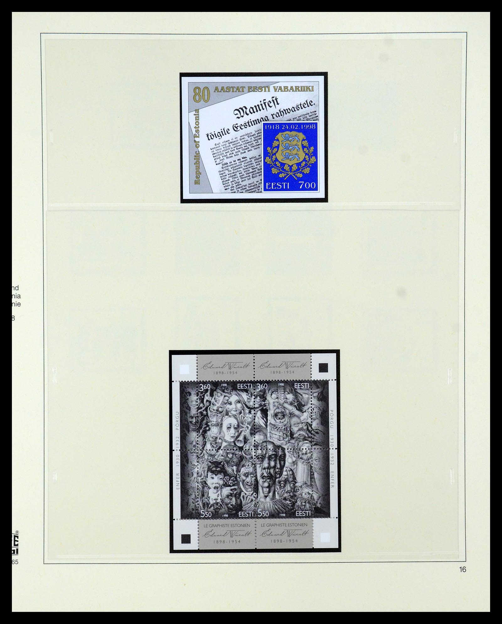 35454 016 - Postzegelverzameling 35454 Estland 1991-2012.