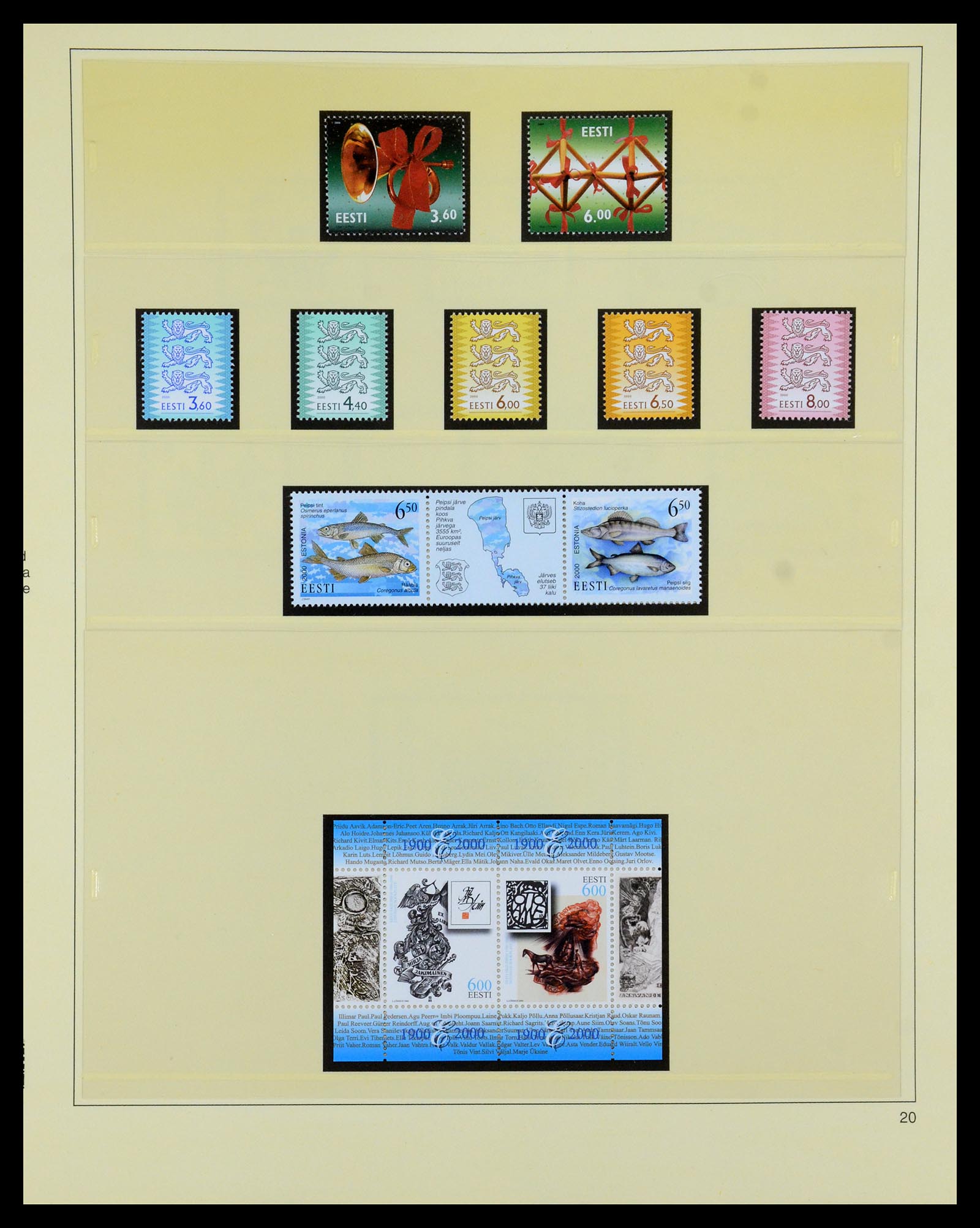35454 020 - Postzegelverzameling 35454 Estland 1991-2012.