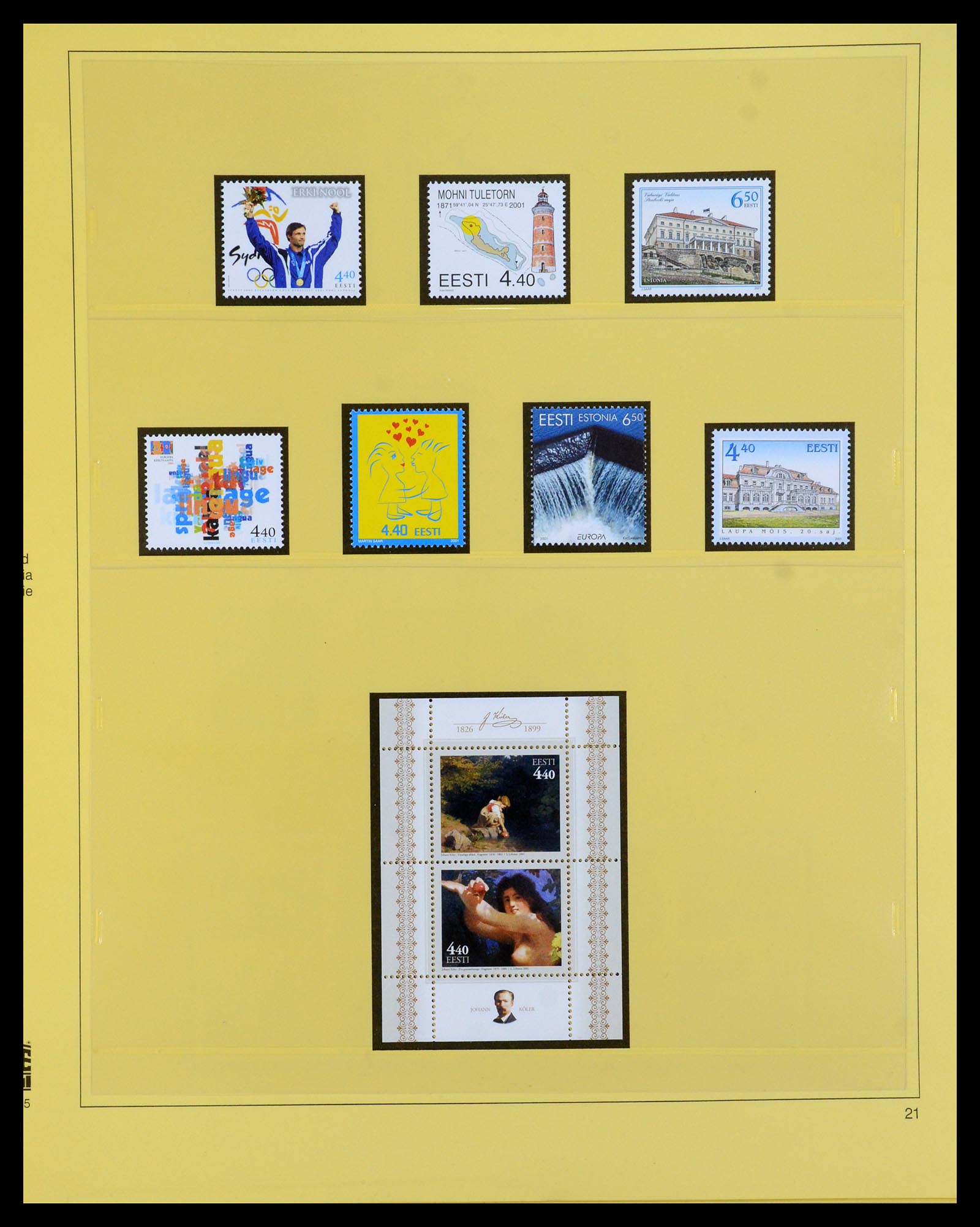 35454 021 - Postzegelverzameling 35454 Estland 1991-2012.