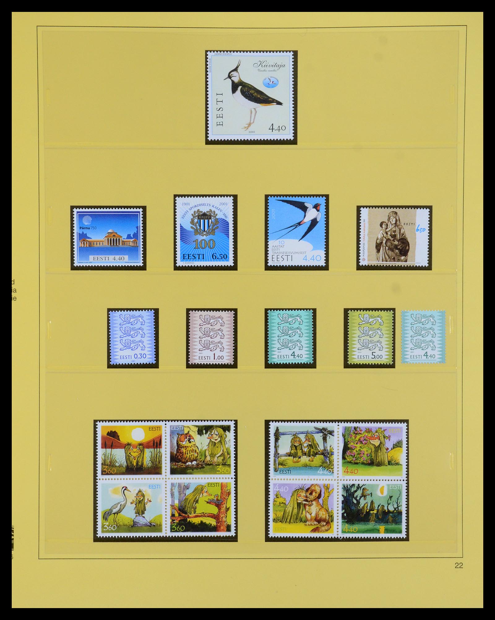 35454 022 - Postzegelverzameling 35454 Estland 1991-2012.