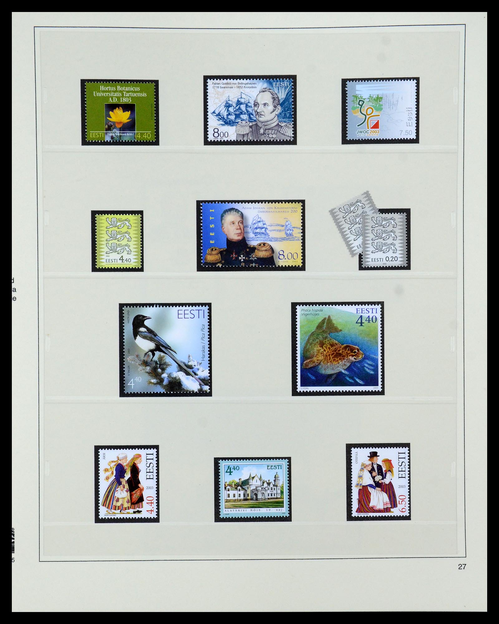 35454 027 - Postzegelverzameling 35454 Estland 1991-2012.