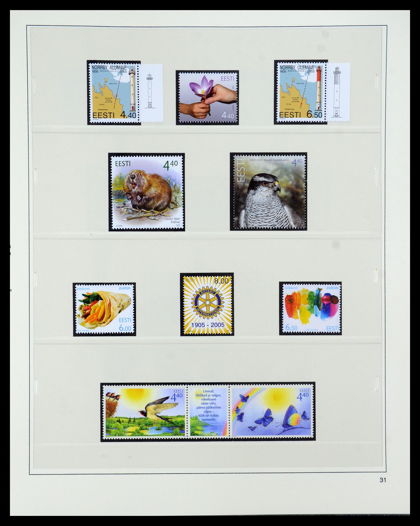 35454 031 - Postzegelverzameling 35454 Estland 1991-2012.