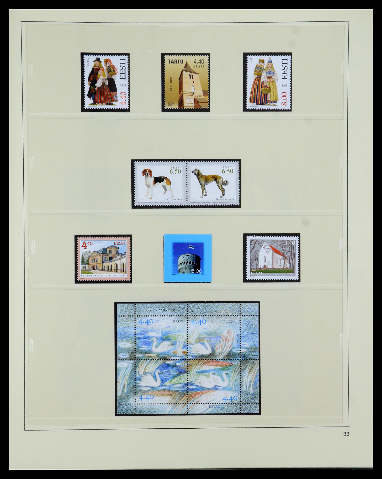 35454 033 - Postzegelverzameling 35454 Estland 1991-2012.