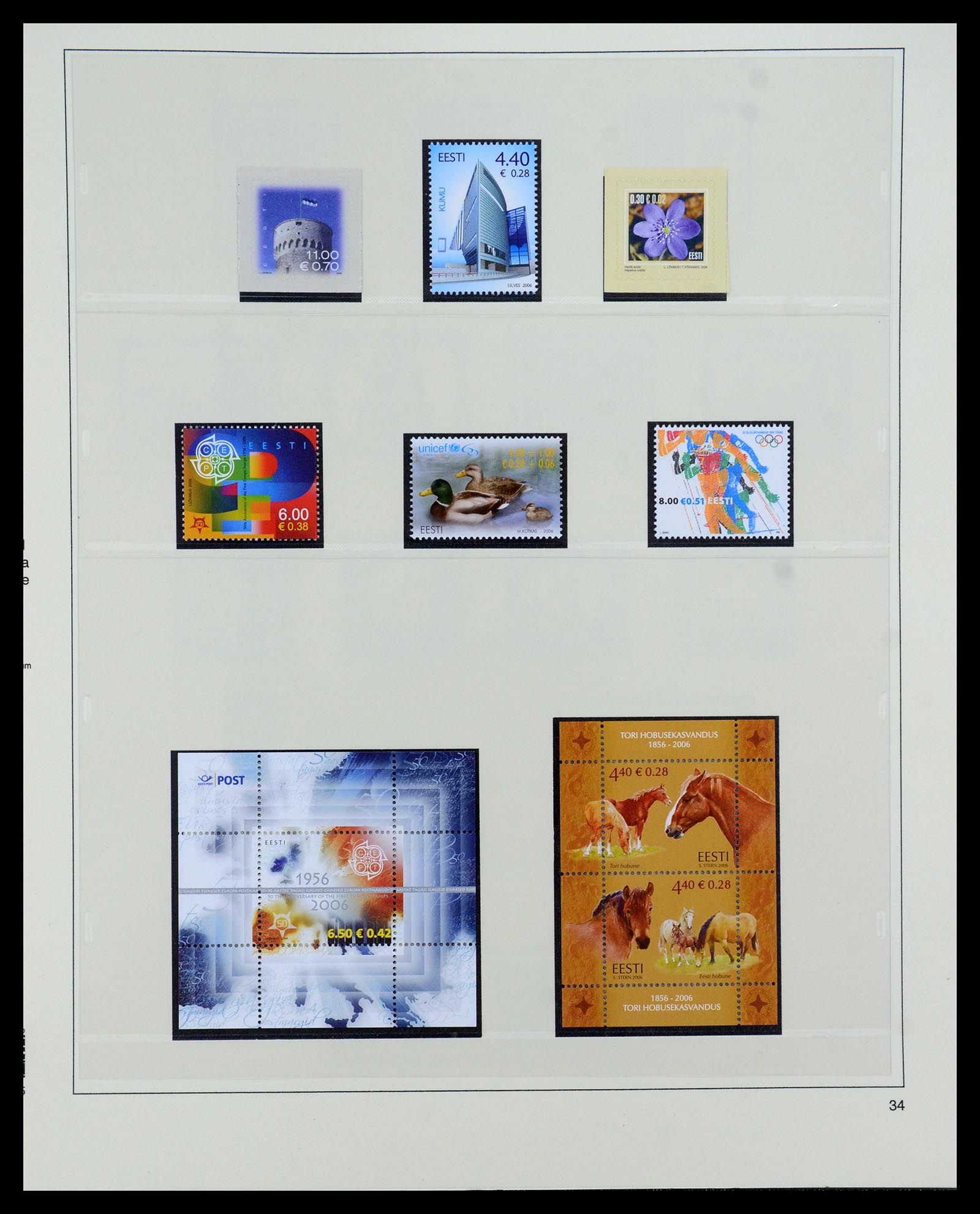 35454 034 - Postzegelverzameling 35454 Estland 1991-2012.