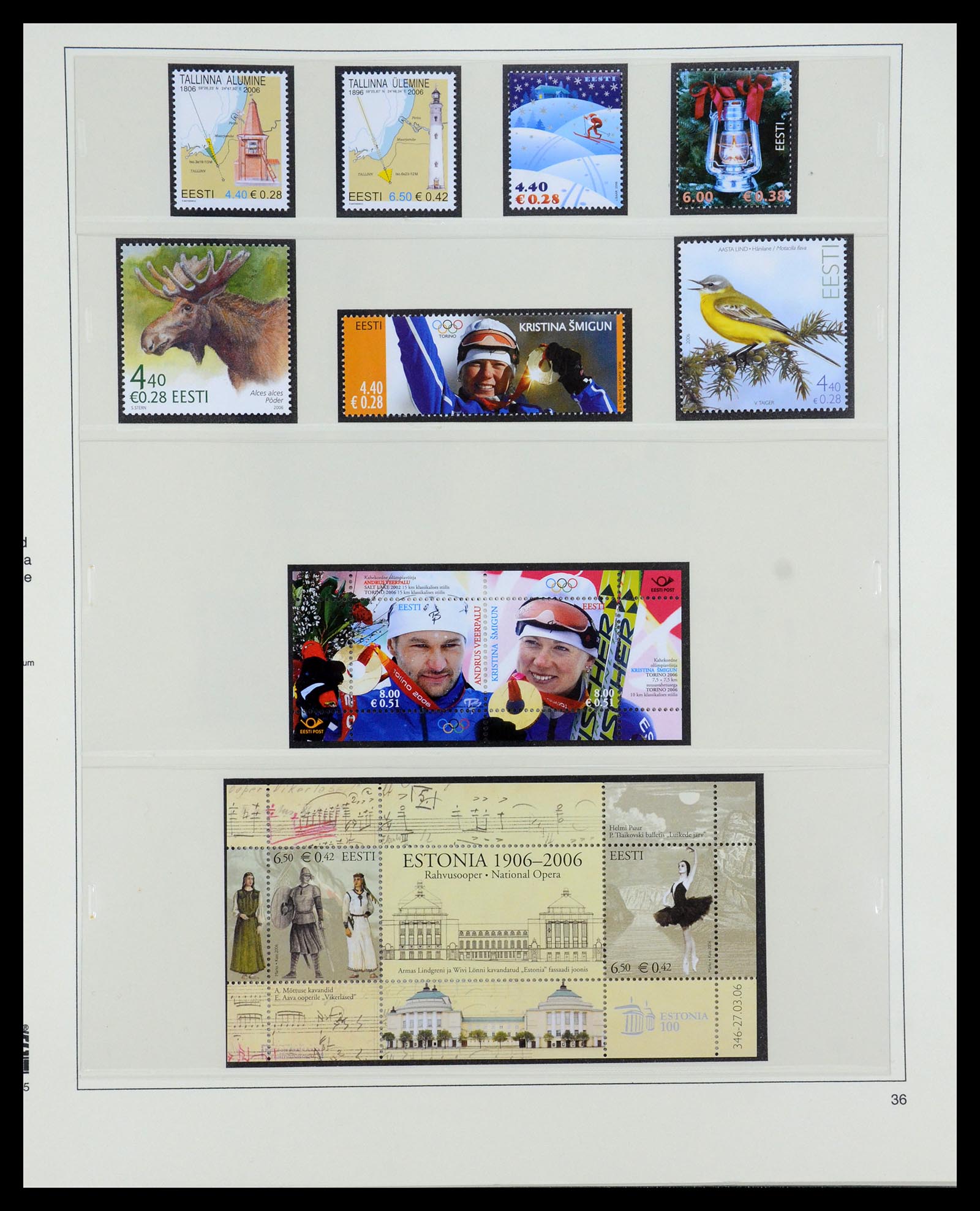 35454 036 - Postzegelverzameling 35454 Estland 1991-2012.