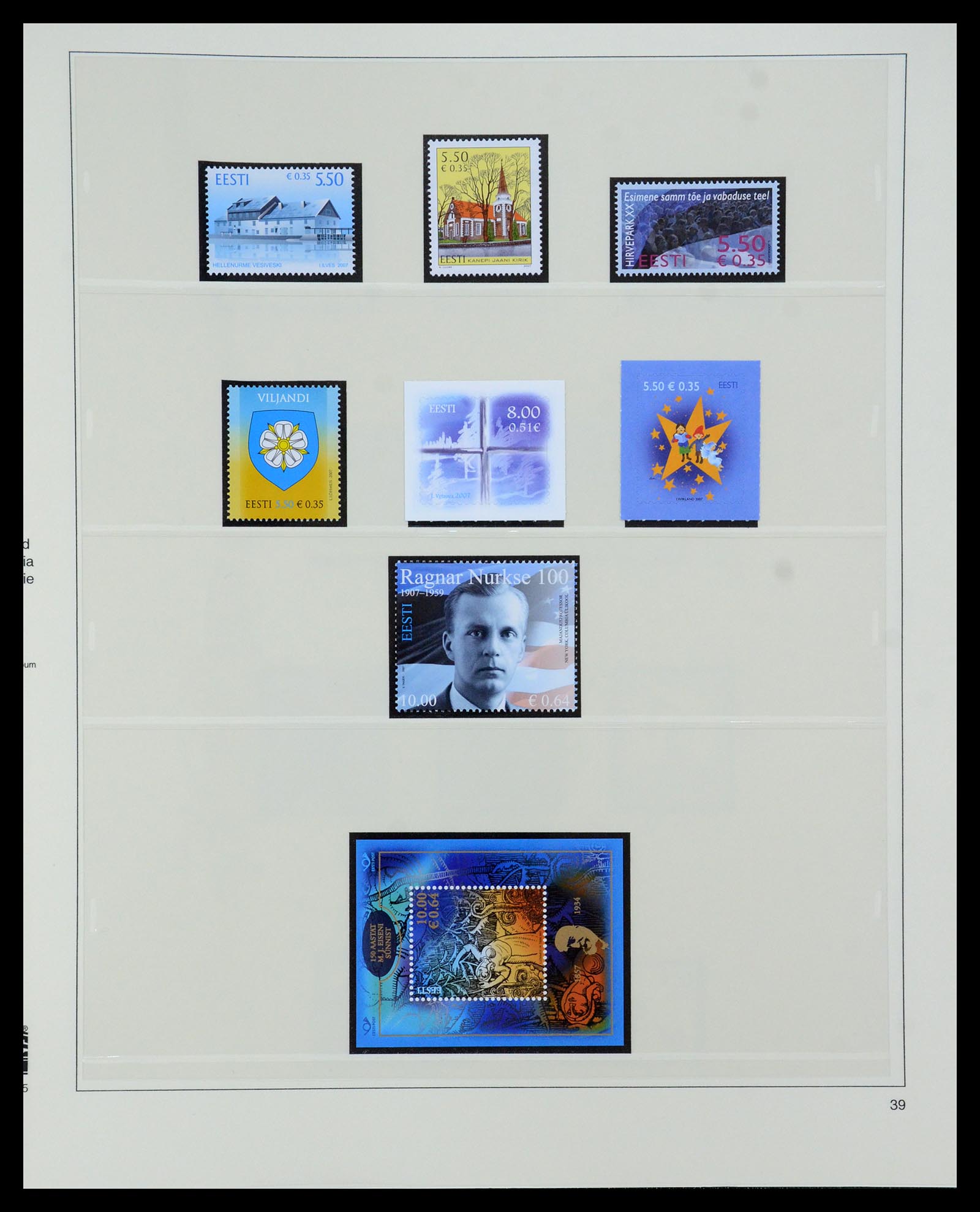 35454 039 - Postzegelverzameling 35454 Estland 1991-2012.