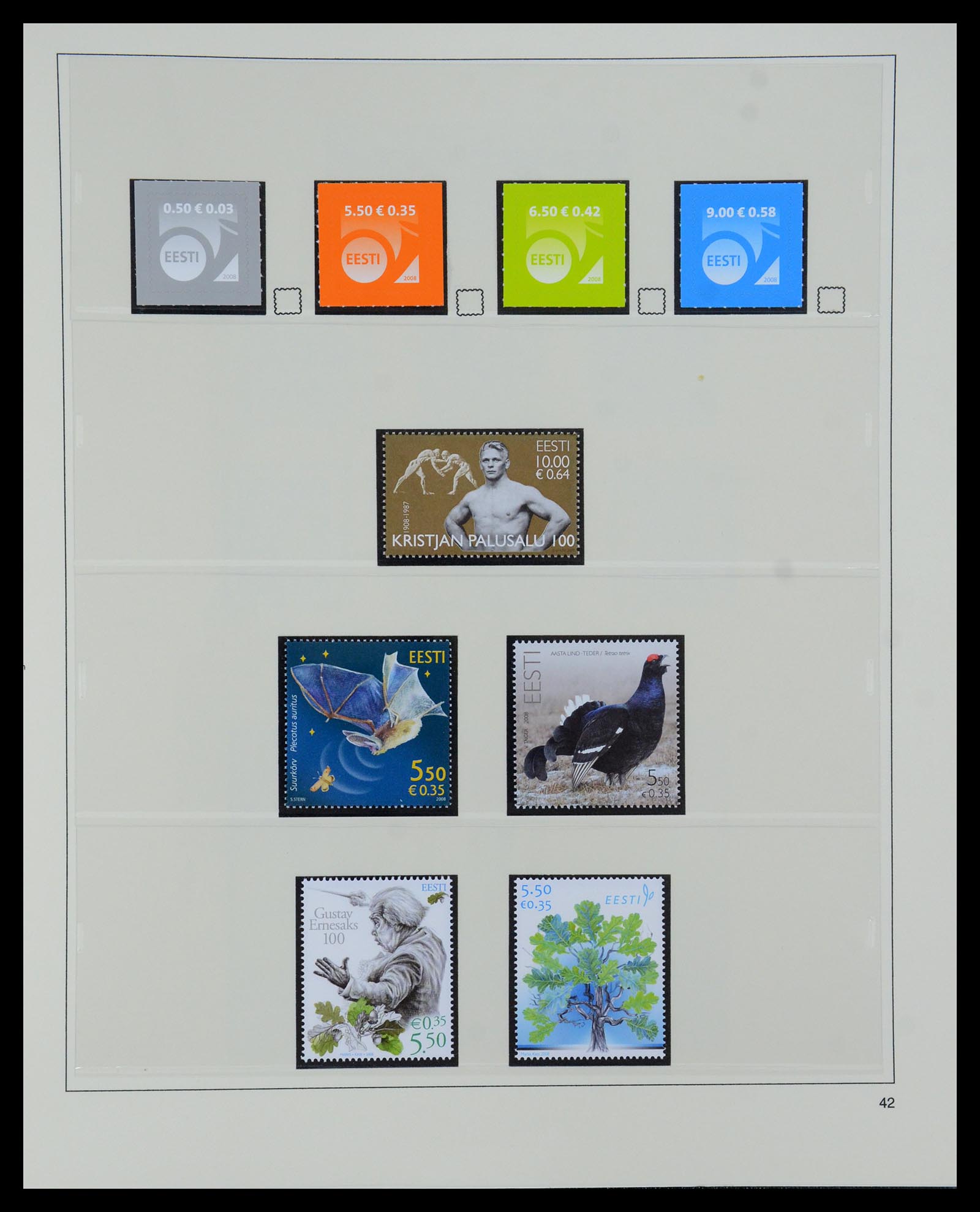 35454 042 - Postzegelverzameling 35454 Estland 1991-2012.