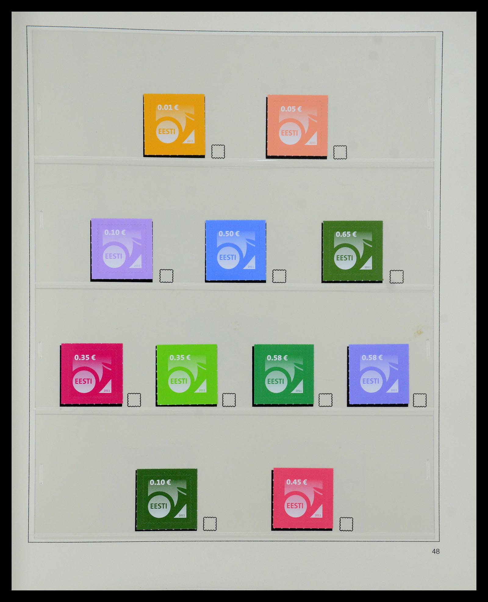 35454 048 - Postzegelverzameling 35454 Estland 1991-2012.