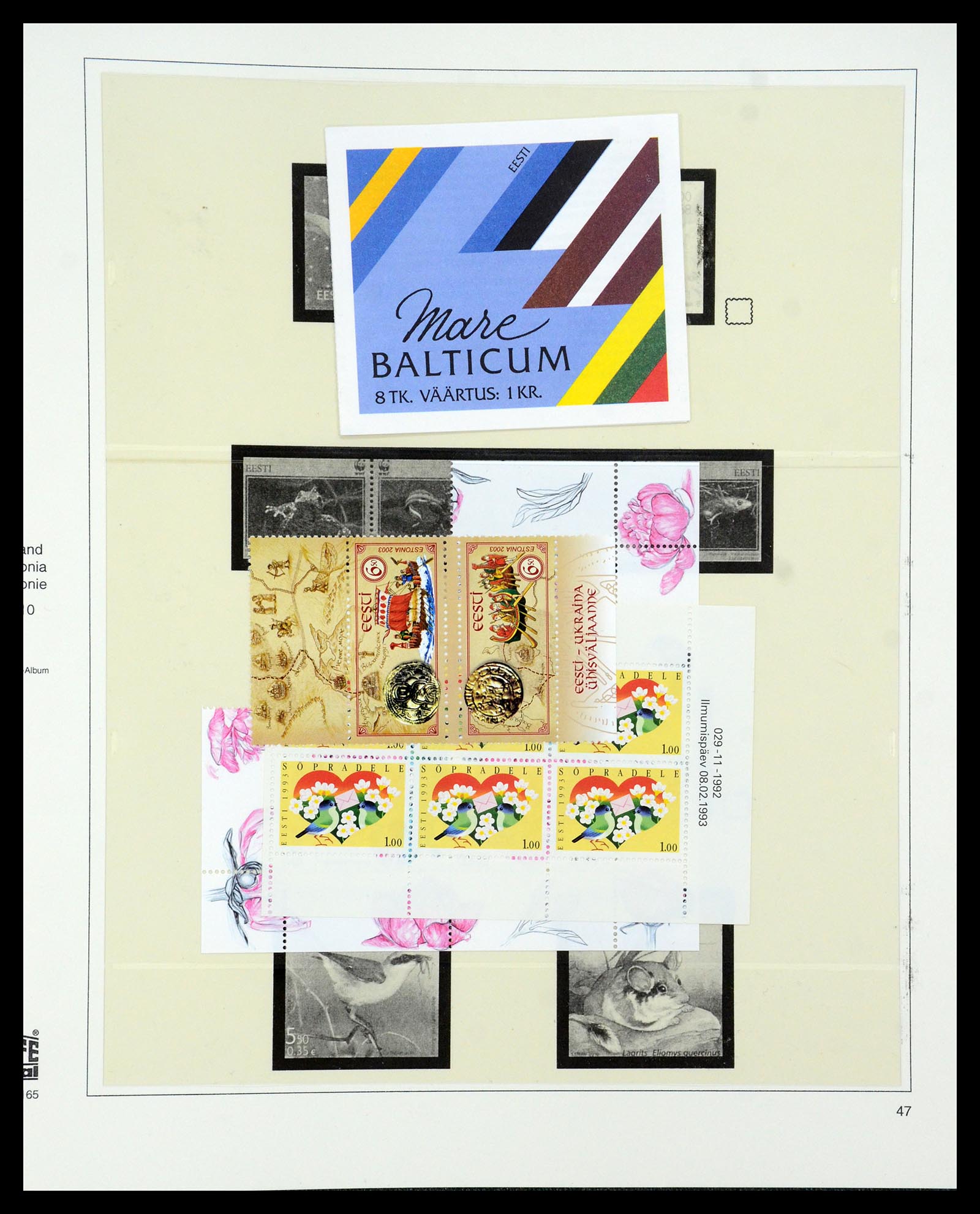 35454 055 - Postzegelverzameling 35454 Estland 1991-2012.