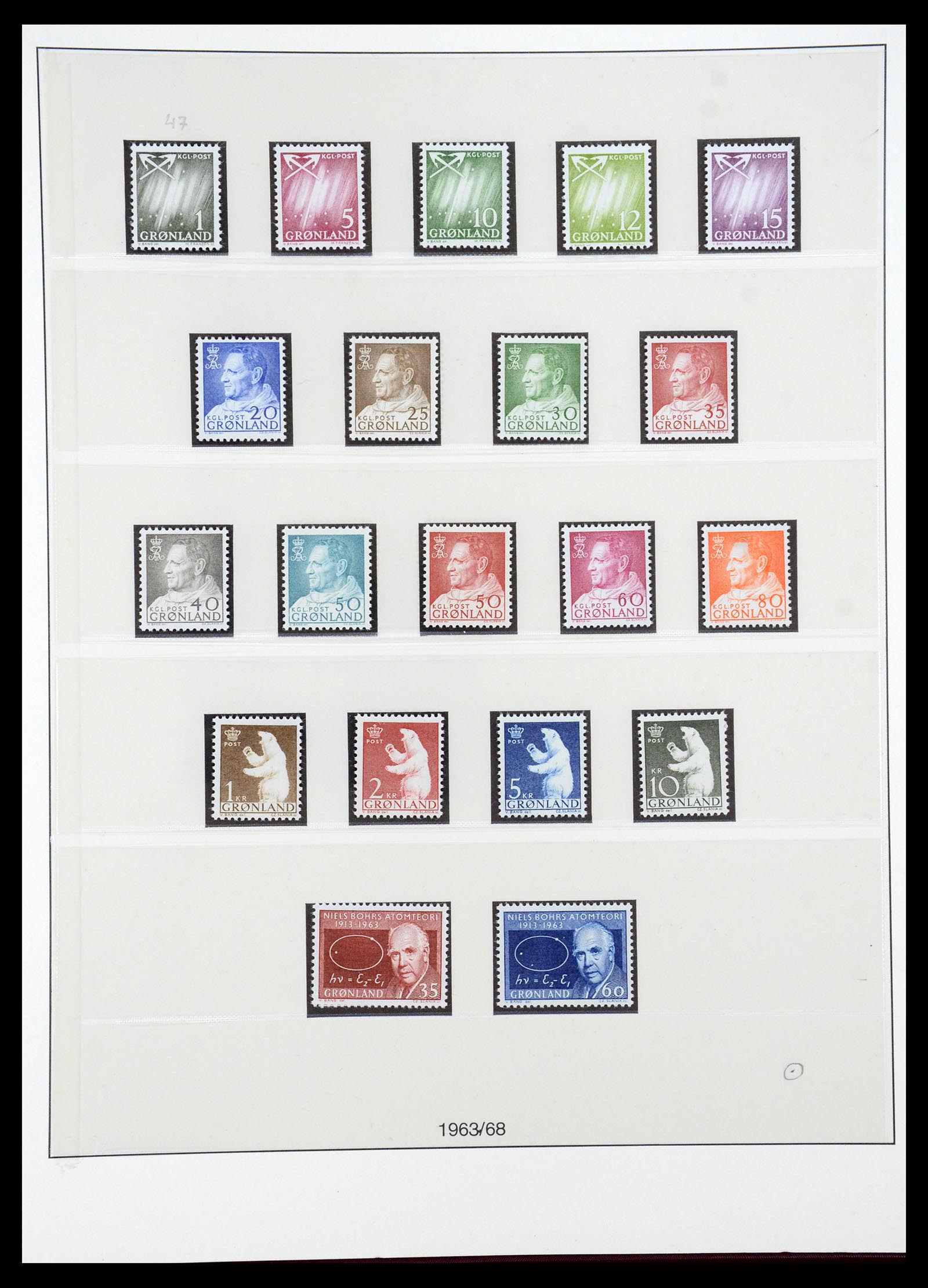 35456 004 - Postzegelverzameling 35456 Groenland 1938-2005.