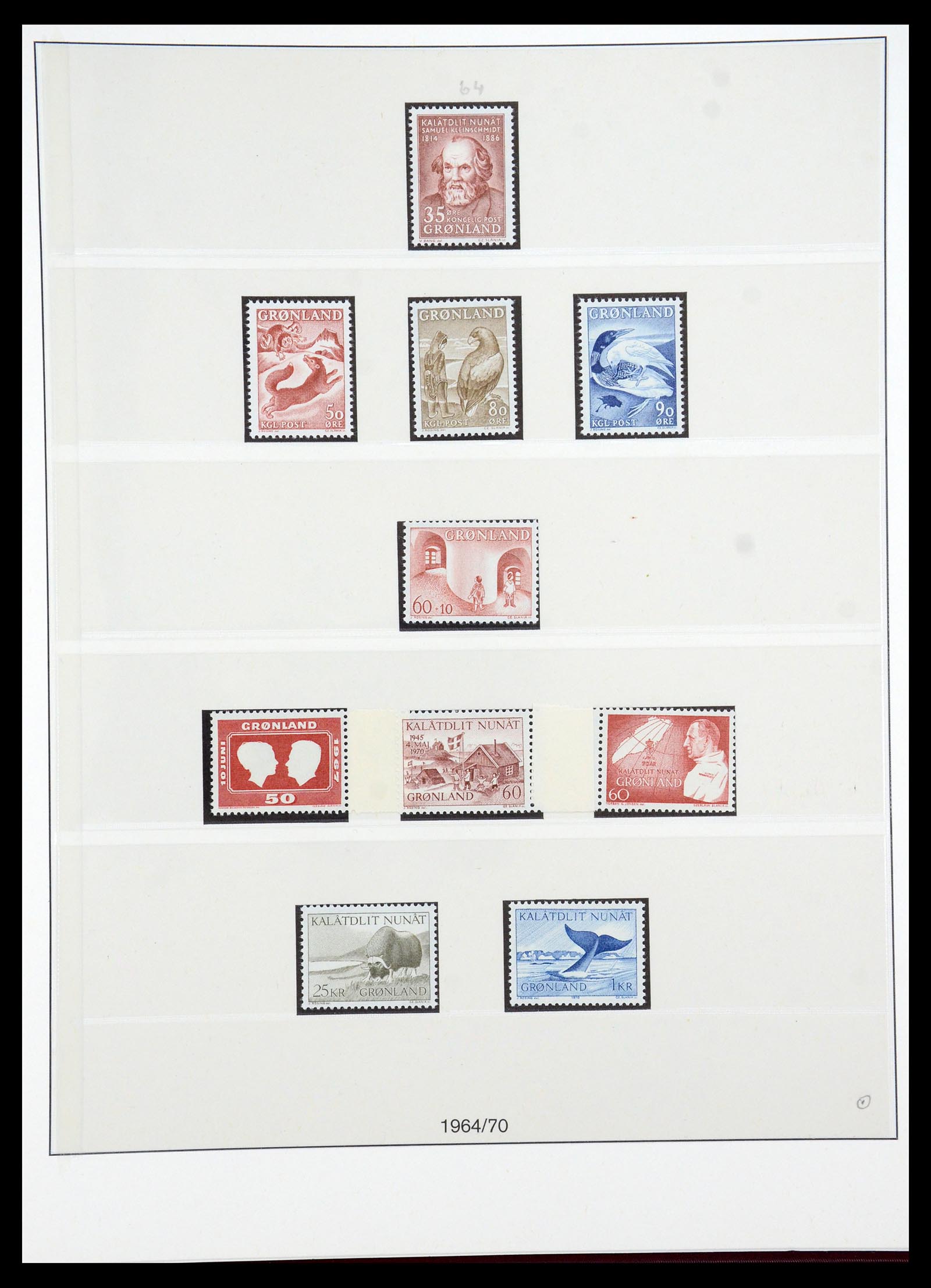35456 005 - Postzegelverzameling 35456 Groenland 1938-2005.