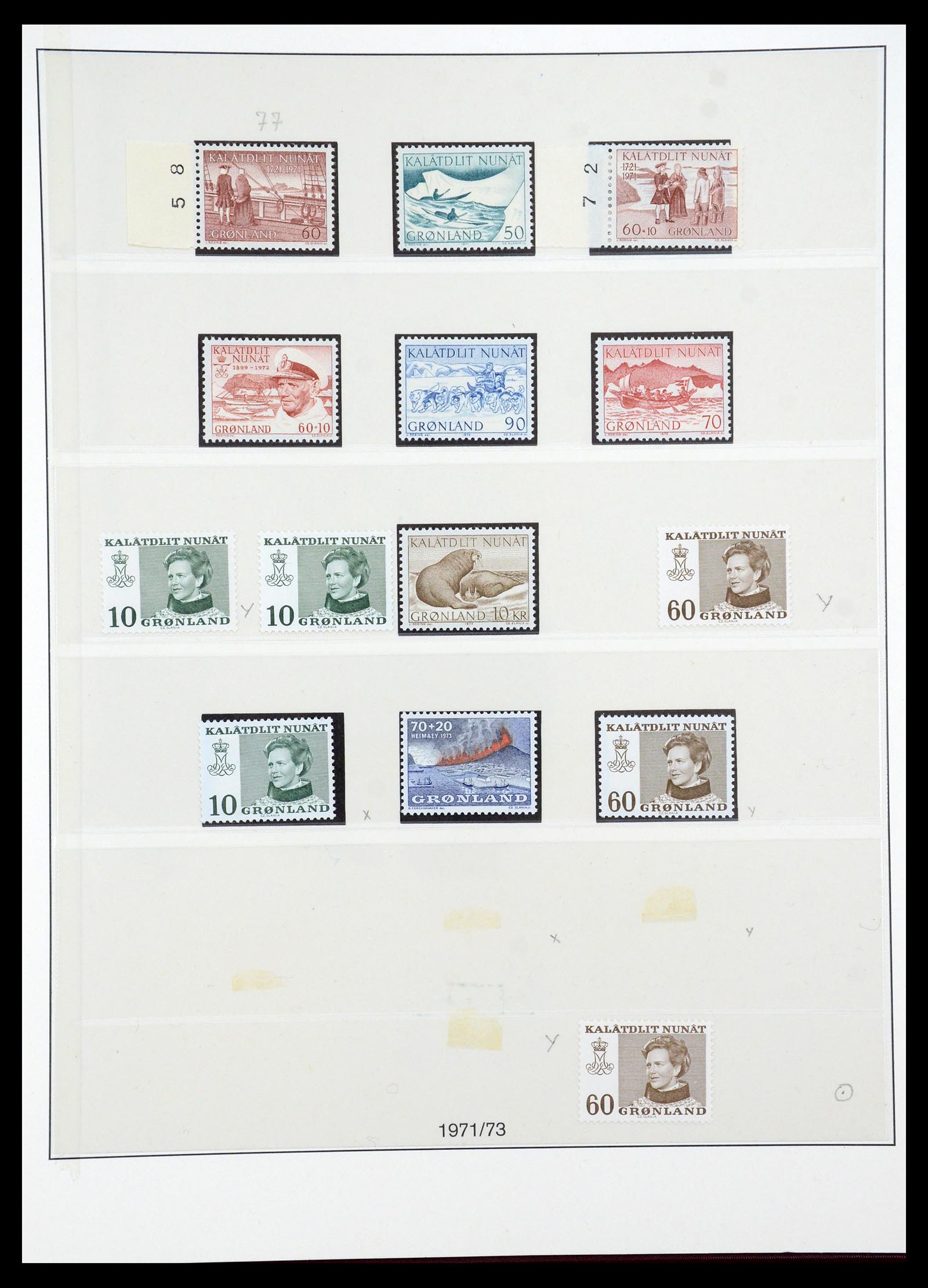 35456 006 - Postzegelverzameling 35456 Groenland 1938-2005.