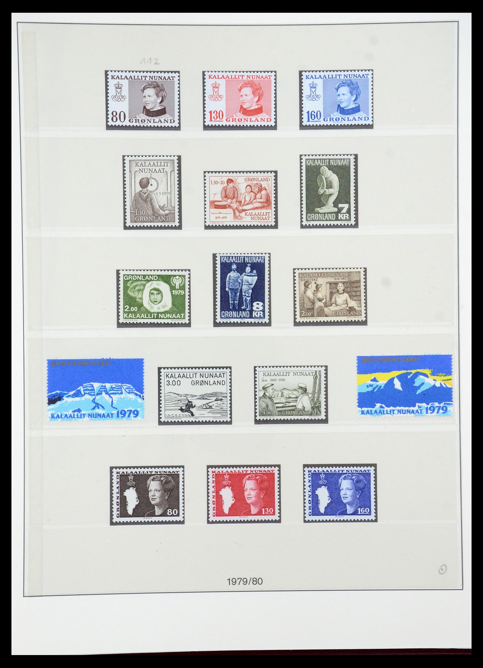 35456 009 - Postzegelverzameling 35456 Groenland 1938-2005.
