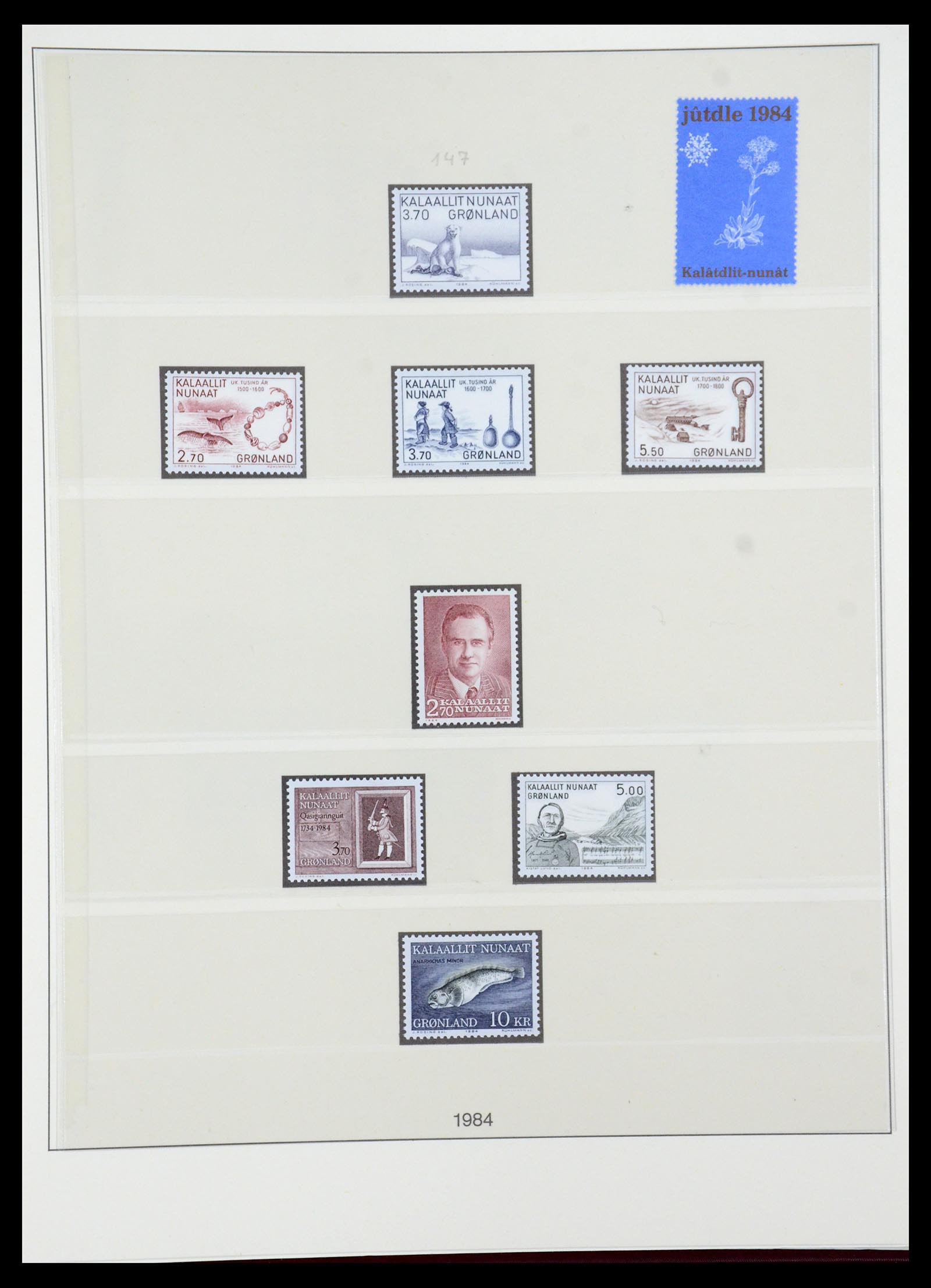 35456 013 - Postzegelverzameling 35456 Groenland 1938-2005.
