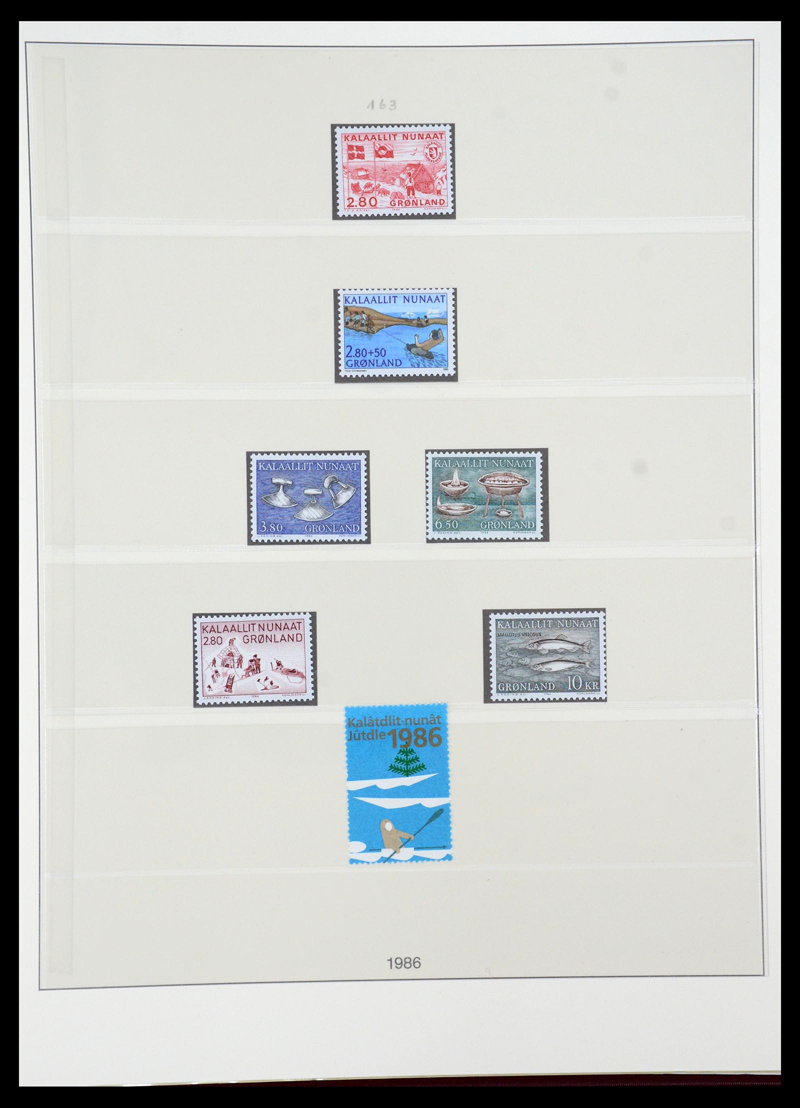 35456 015 - Postzegelverzameling 35456 Groenland 1938-2005.