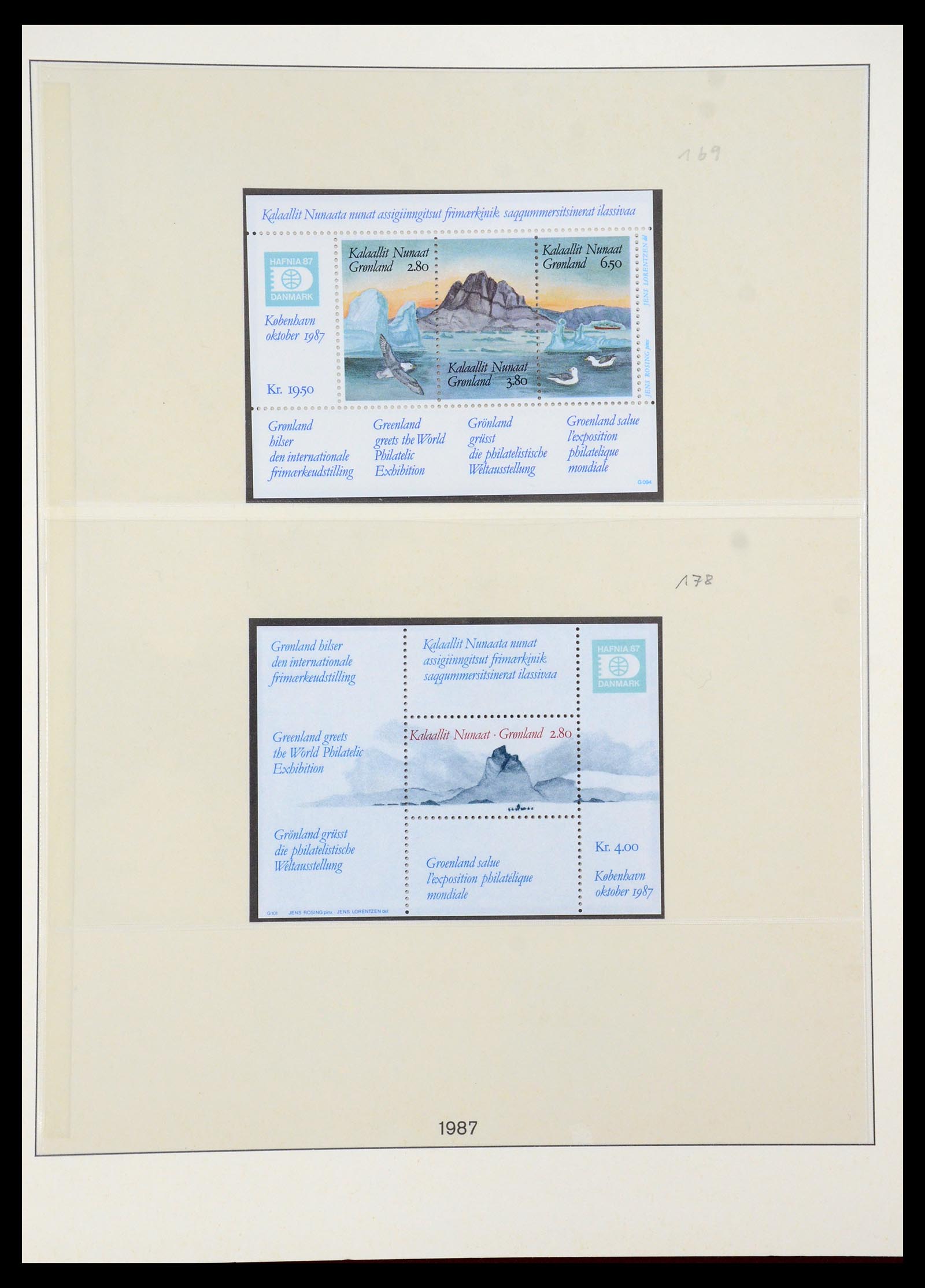 35456 017 - Postzegelverzameling 35456 Groenland 1938-2005.