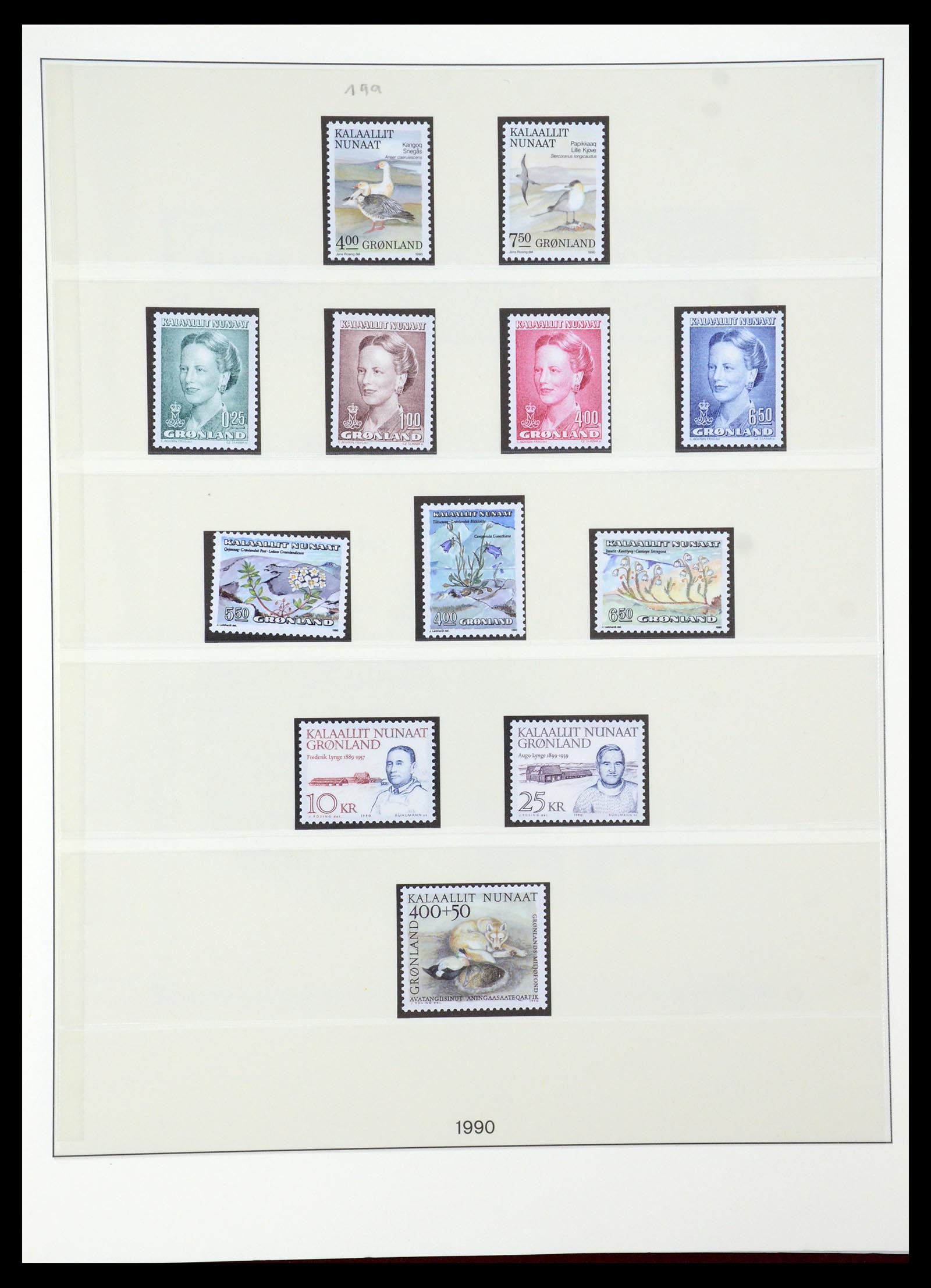35456 021 - Postzegelverzameling 35456 Groenland 1938-2005.